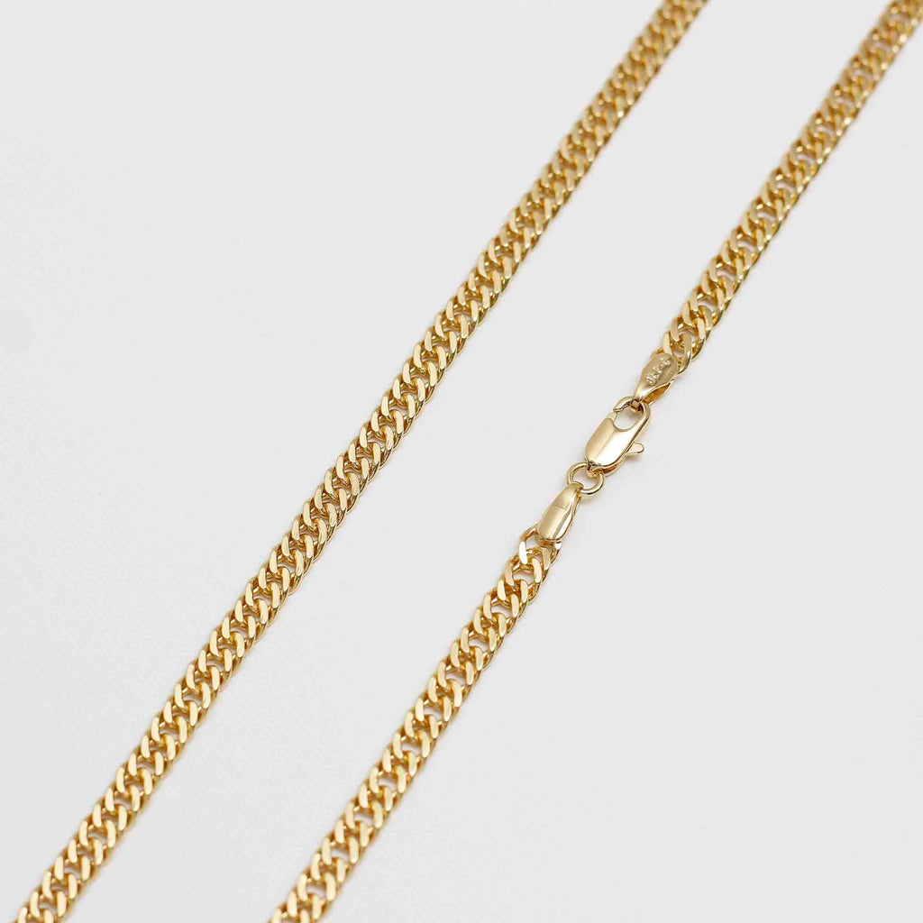 Cadena En Oro Laminado 18k Continua Para Caballero