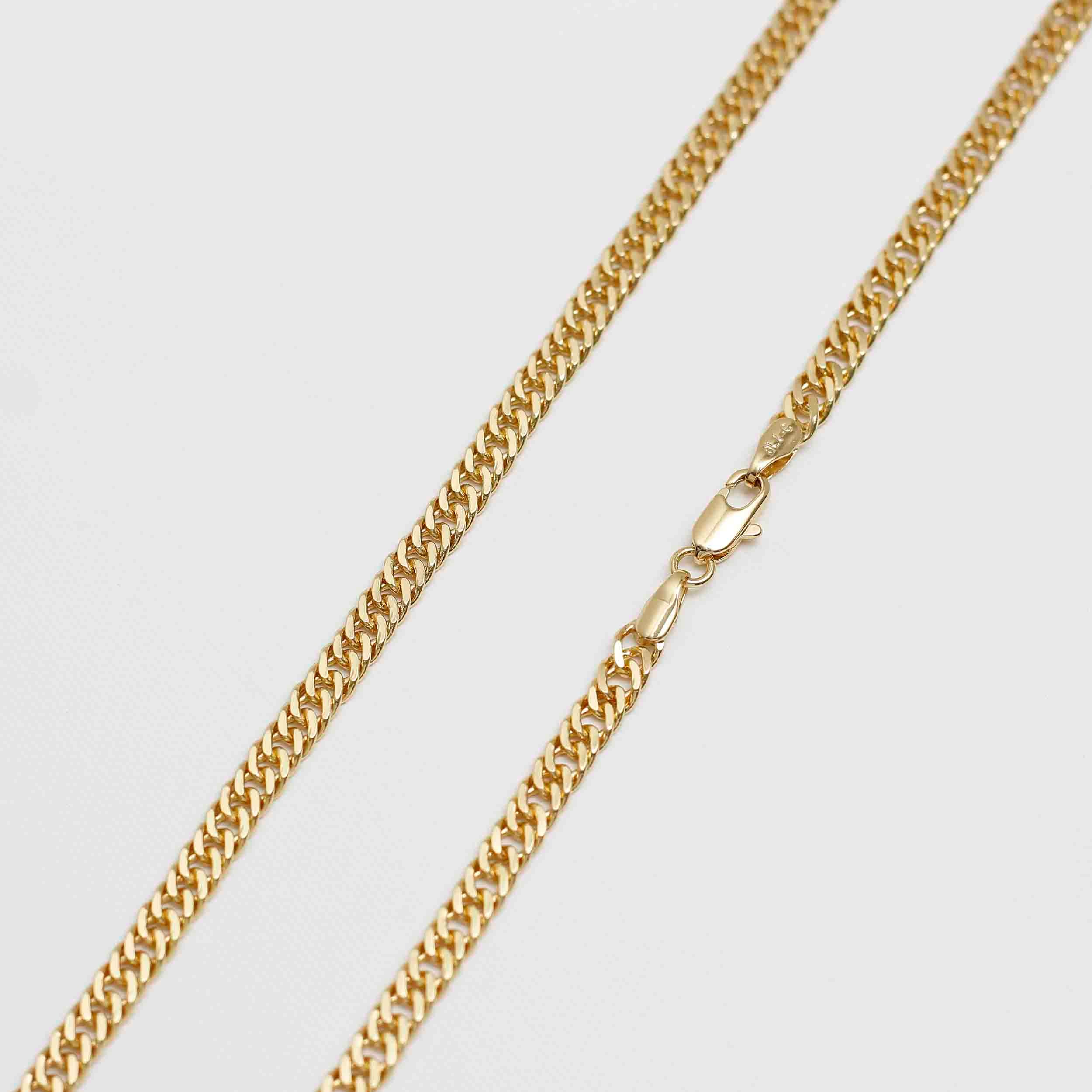 Cadena En Oro Laminado 18k Continua Para Caballero