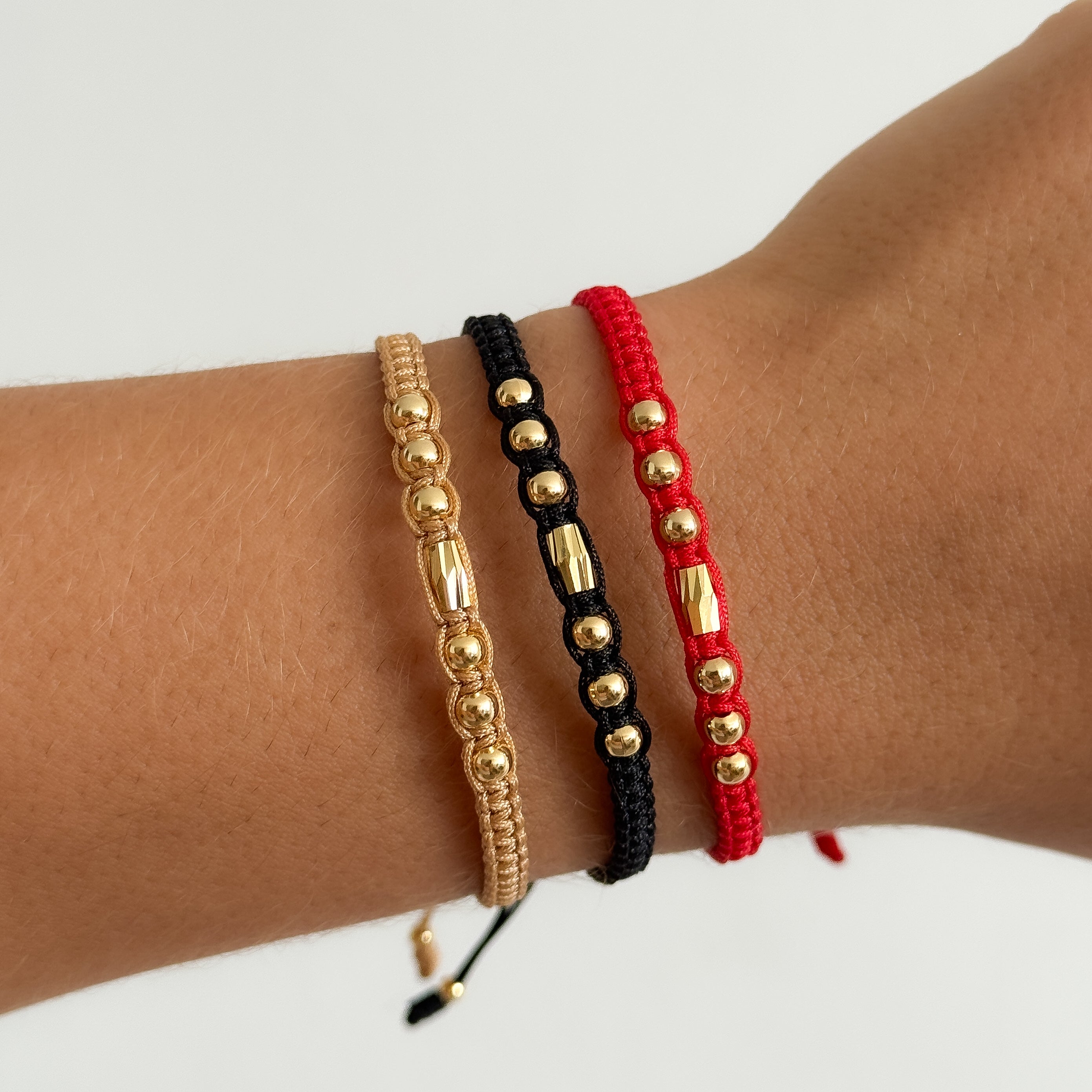 Pulsera artesanal canutillo 5mm y balin 4mm