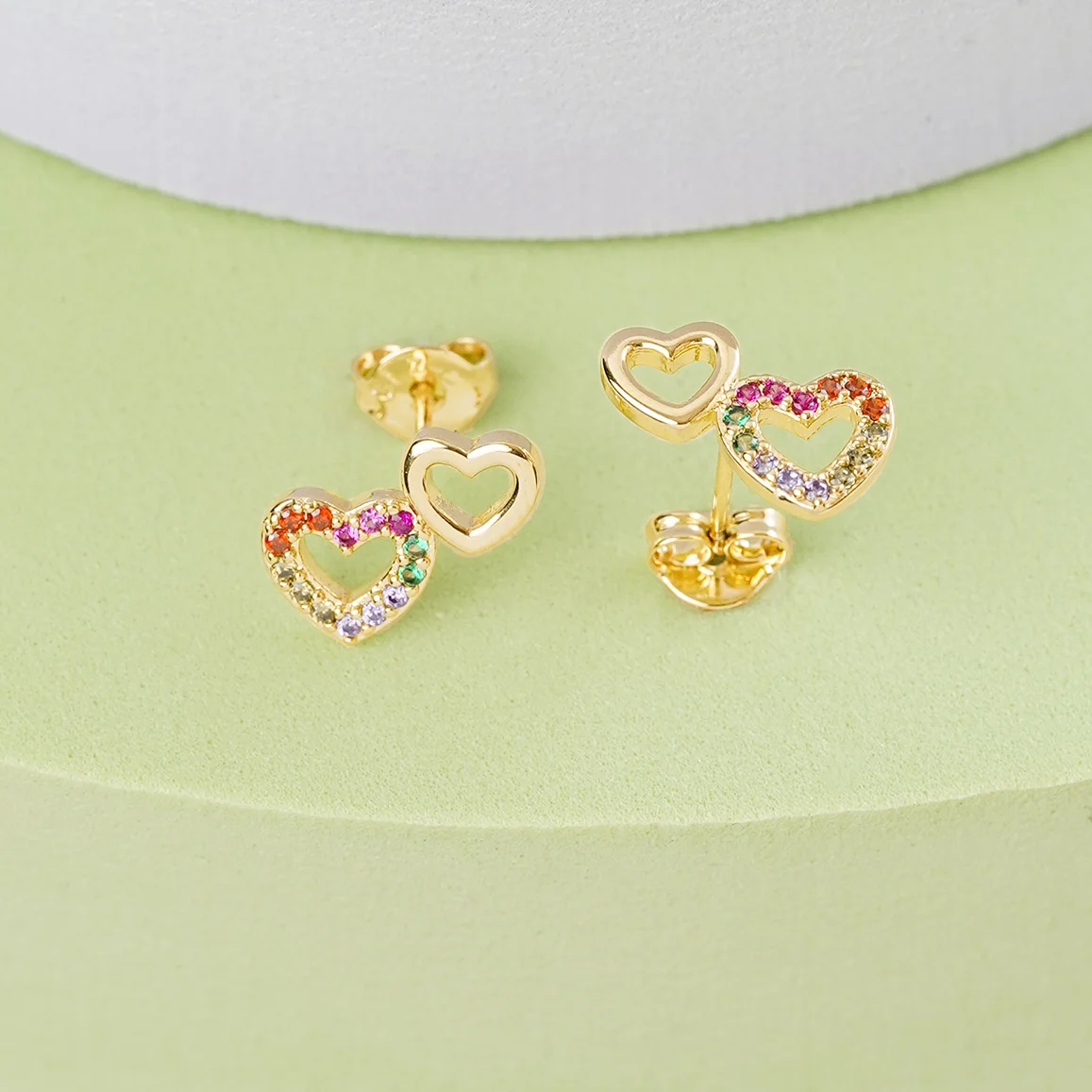 Topo En Oro Laminado 18K Double Free Love Para Dama