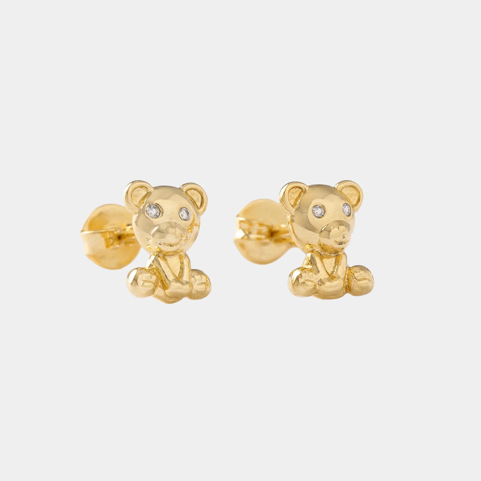 Topo En Oro Laminado 18K Osito Teddy Para Dama
