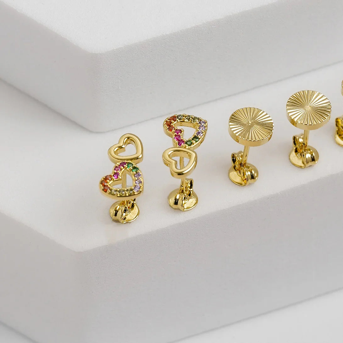 Topo En Oro Laminado 18K Double Free Love Para Dama