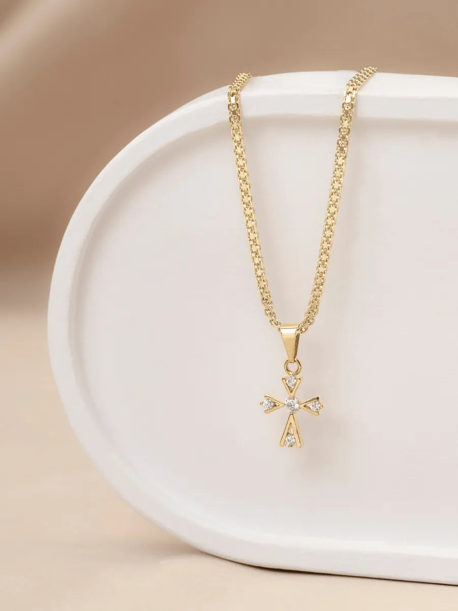 Dije Cruz 5 Circonias