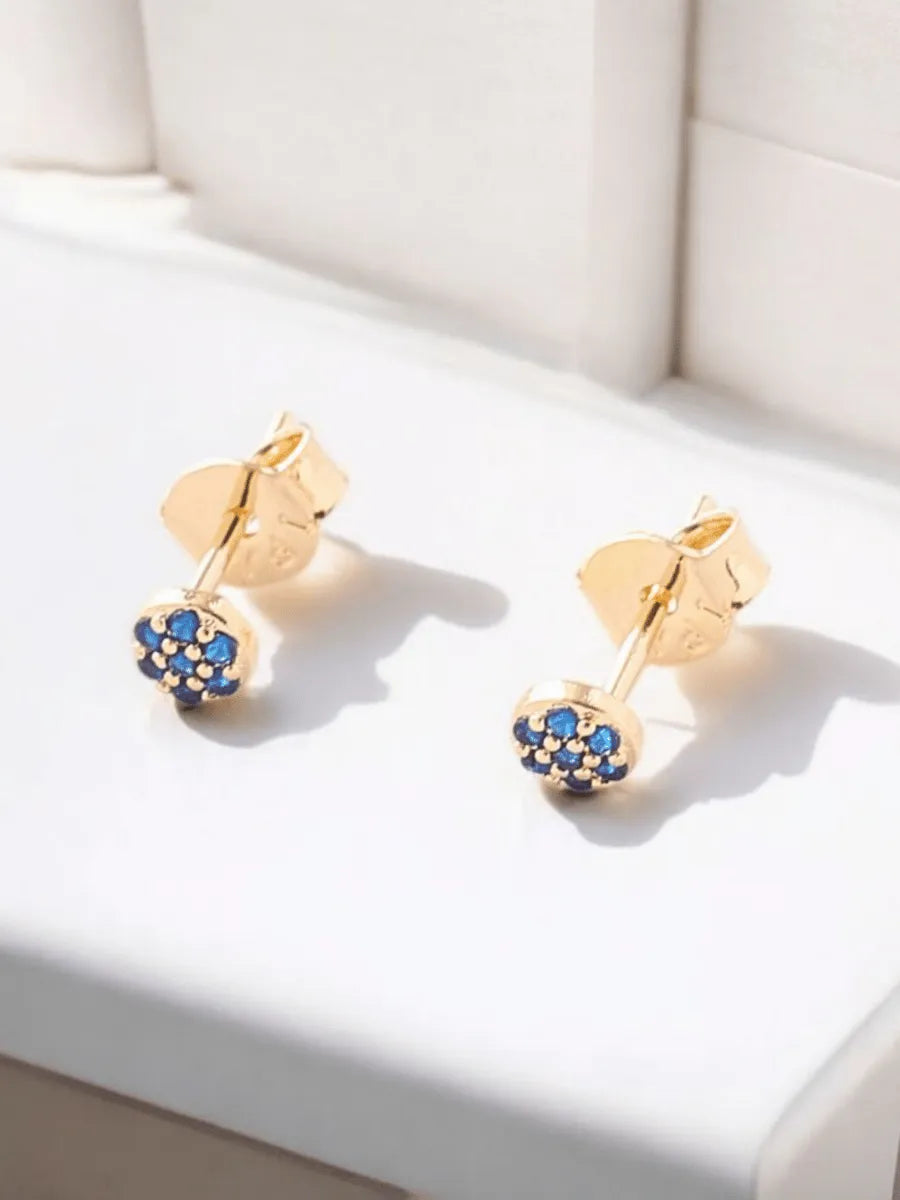 Topo Redondo Mini Microcircon Azul