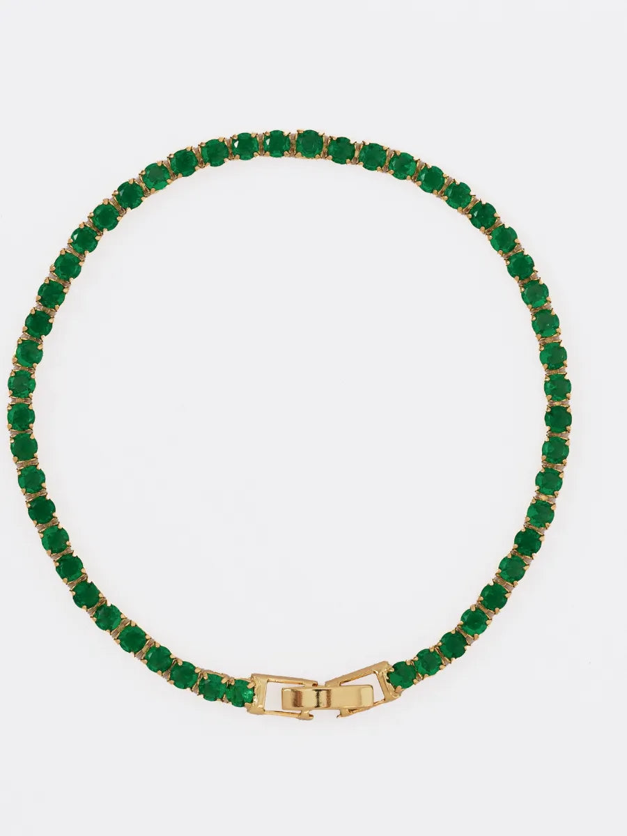 Pulsera Circonias Verde
