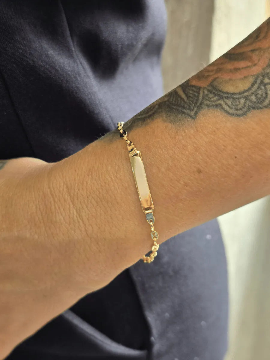 Pulsera Eslabón Placa