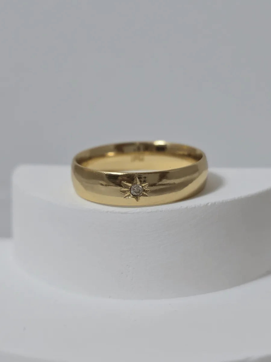 Anillo Argolla Lisa Circón