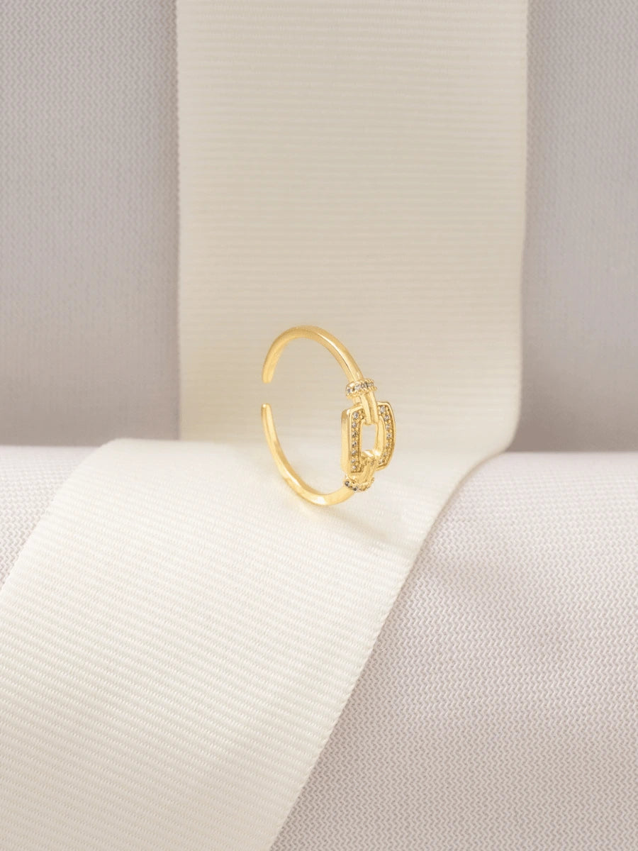 Anillo Crystal Box Ajustable