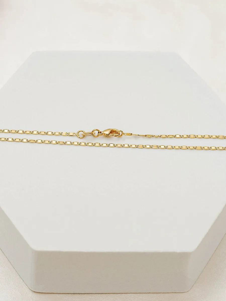 Tobillera Escalera Delgada Plana Lisa