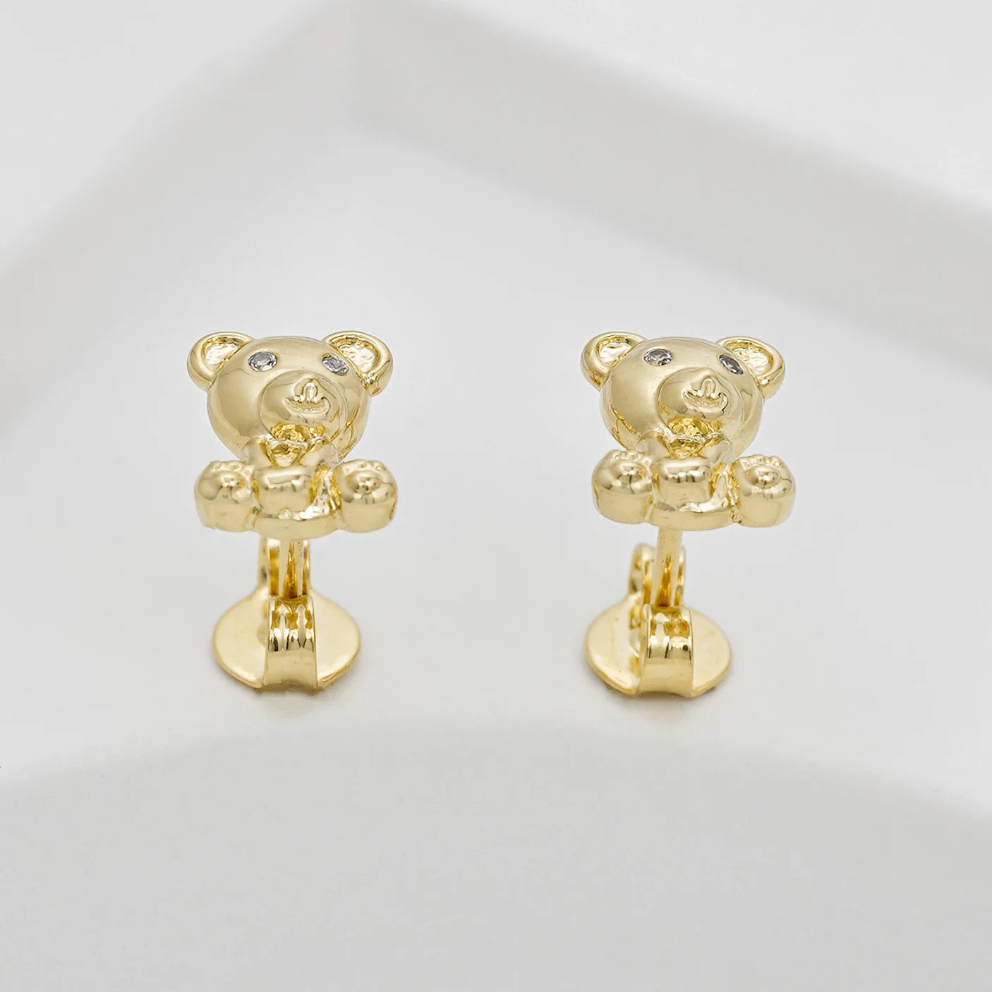 Topo En Oro Laminado 18K Osito Teddy Para Dama
