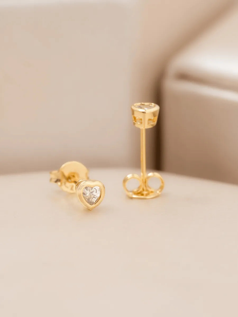 Arete Corazón Mini Circonia