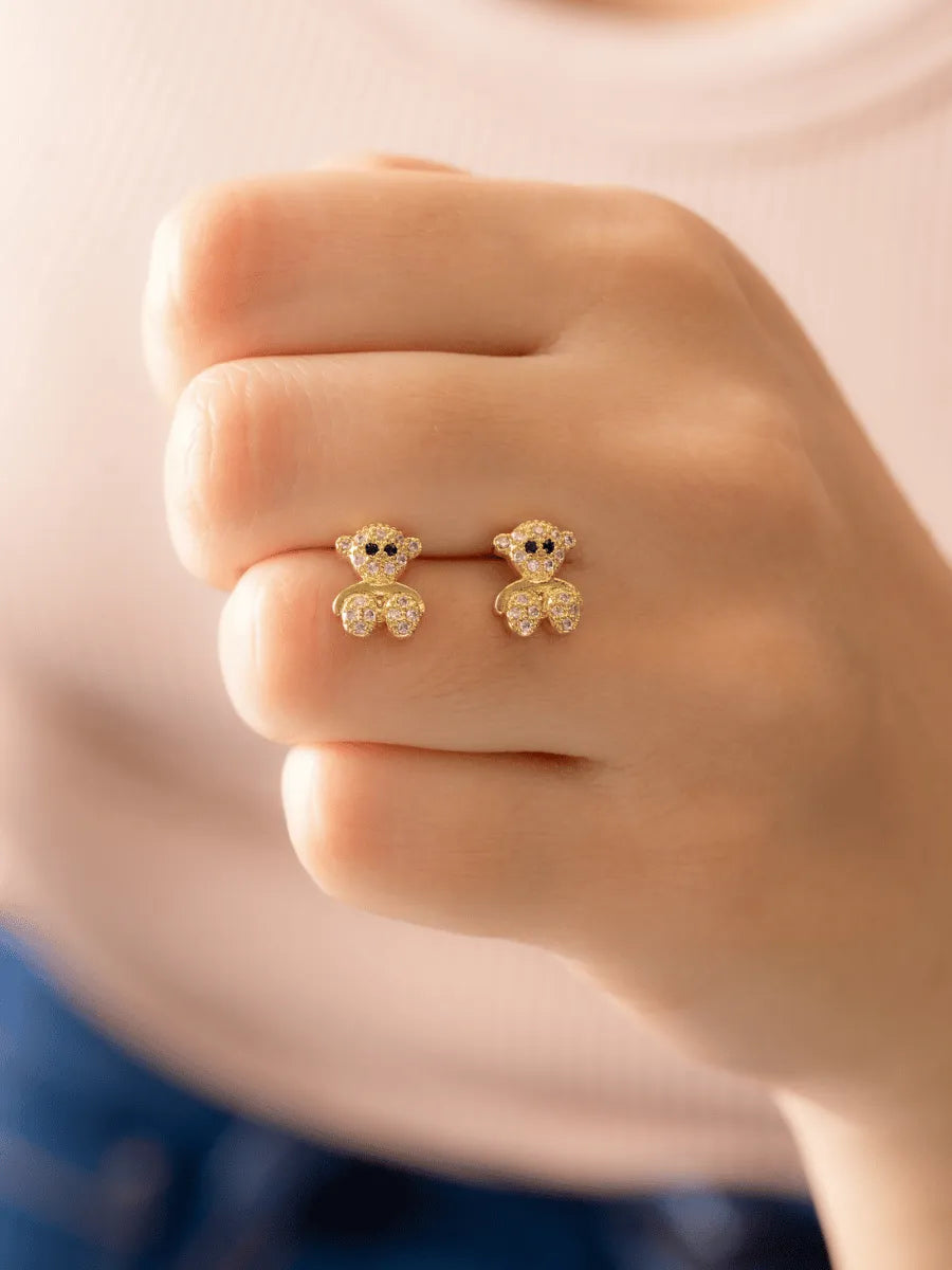 Arete Osito con Circonias