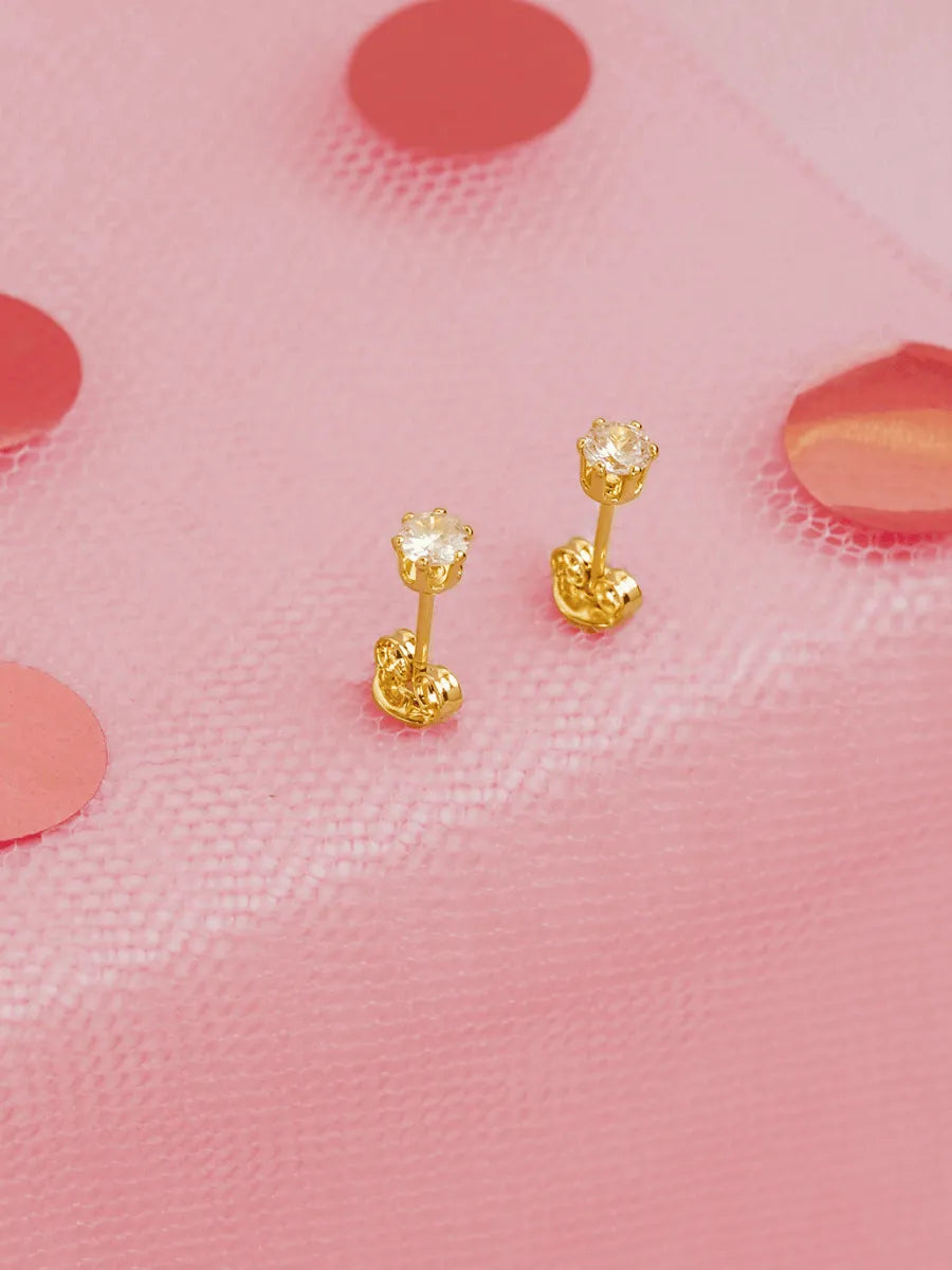 Topo Mini Circon Cuadrado Cristal