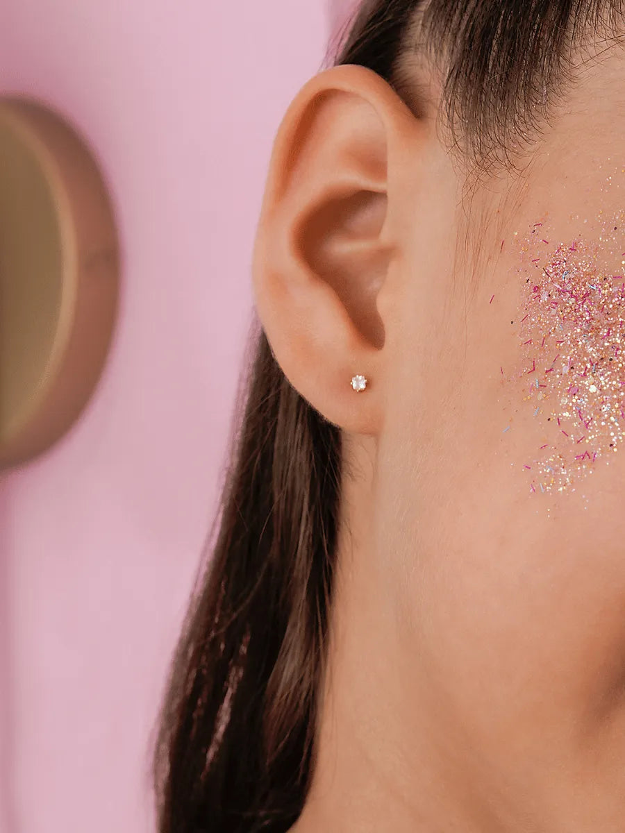 Topo Mini Circon Cuadrado Cristal