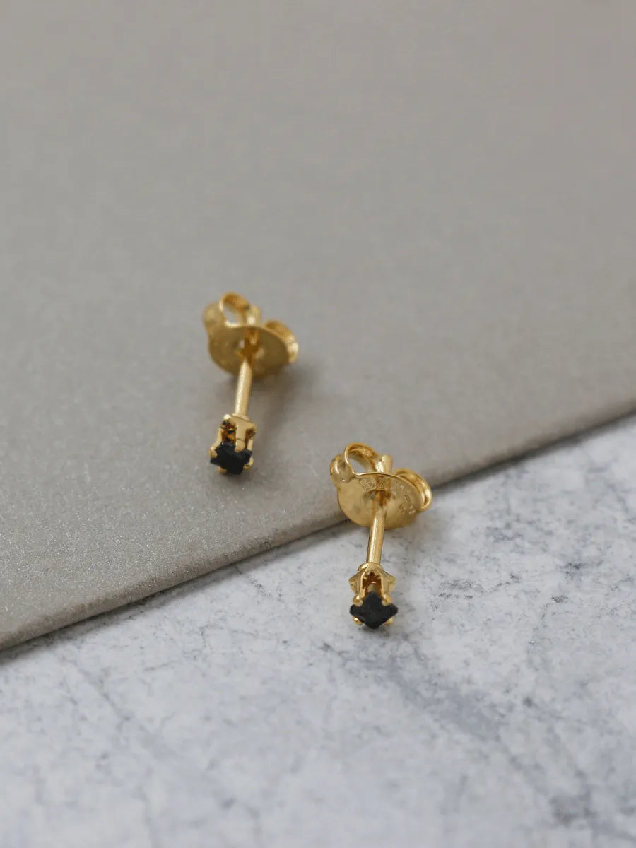 Topo Mini Circon Cuadrado Negro