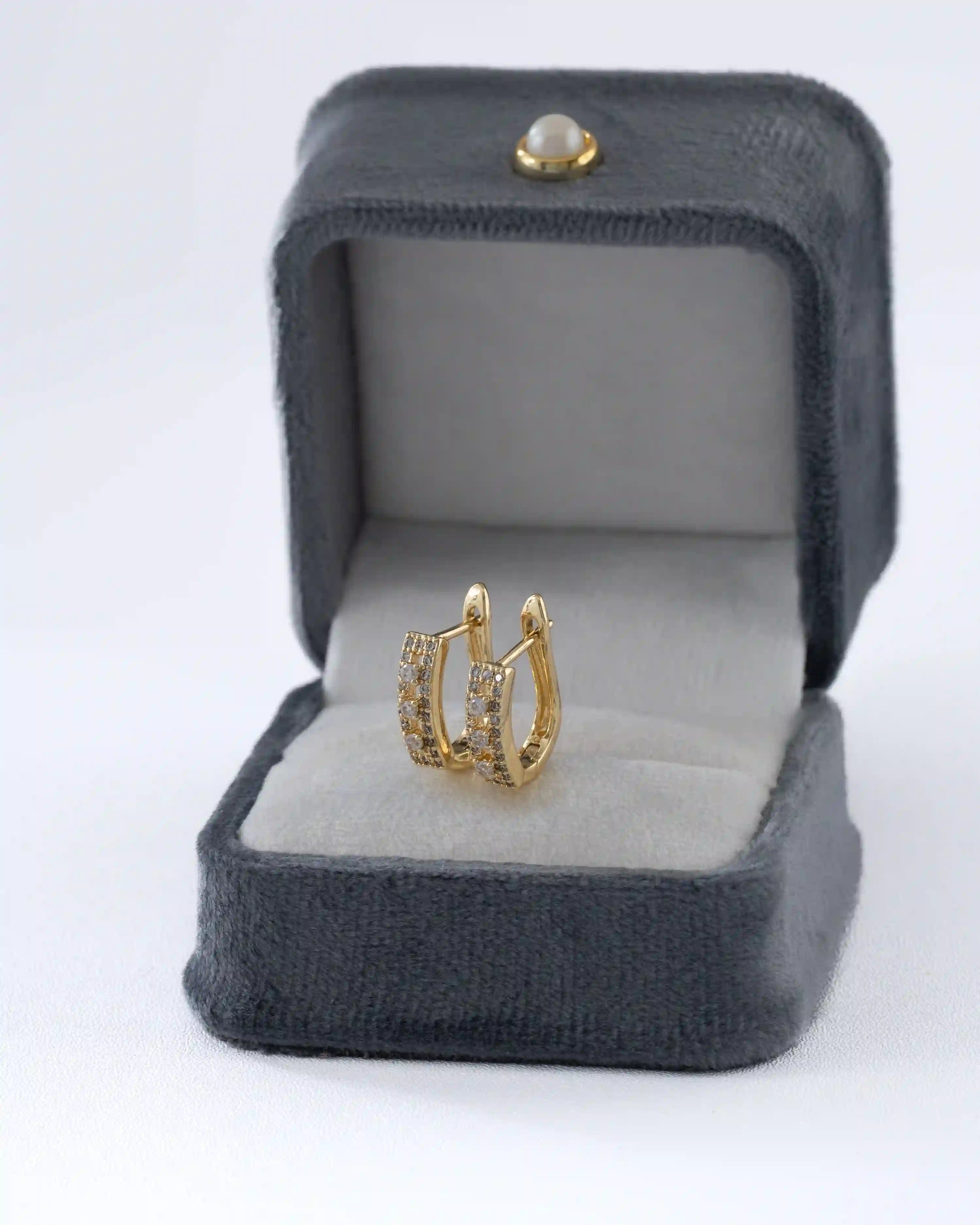 Candonga En Oro Laminado 18K Parallel Circones Para Dama