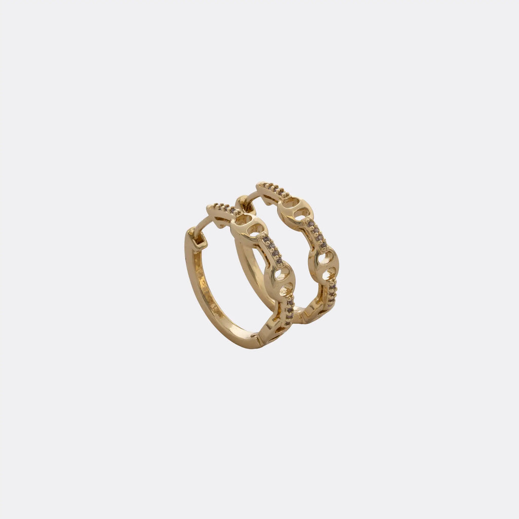 Candonga En Oro Laminado 18K Loop GC Para Dama