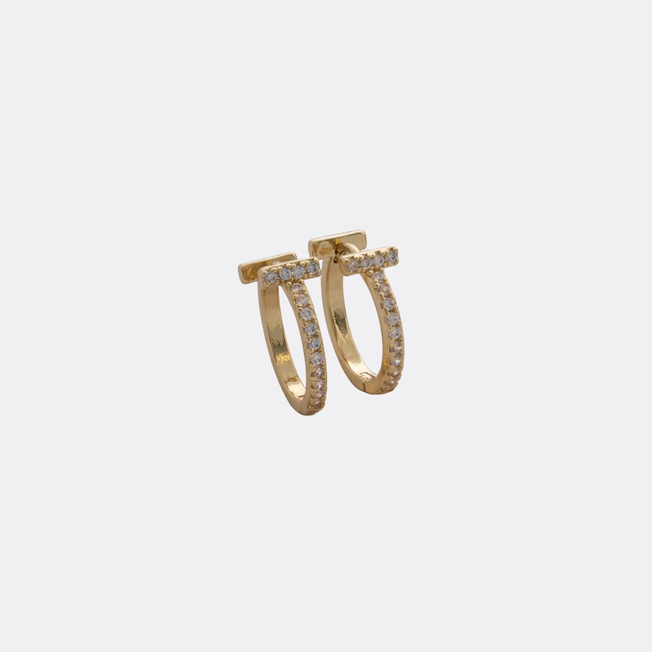 Candonga En Oro Laminado 18K Trazo Aurea Para Dama