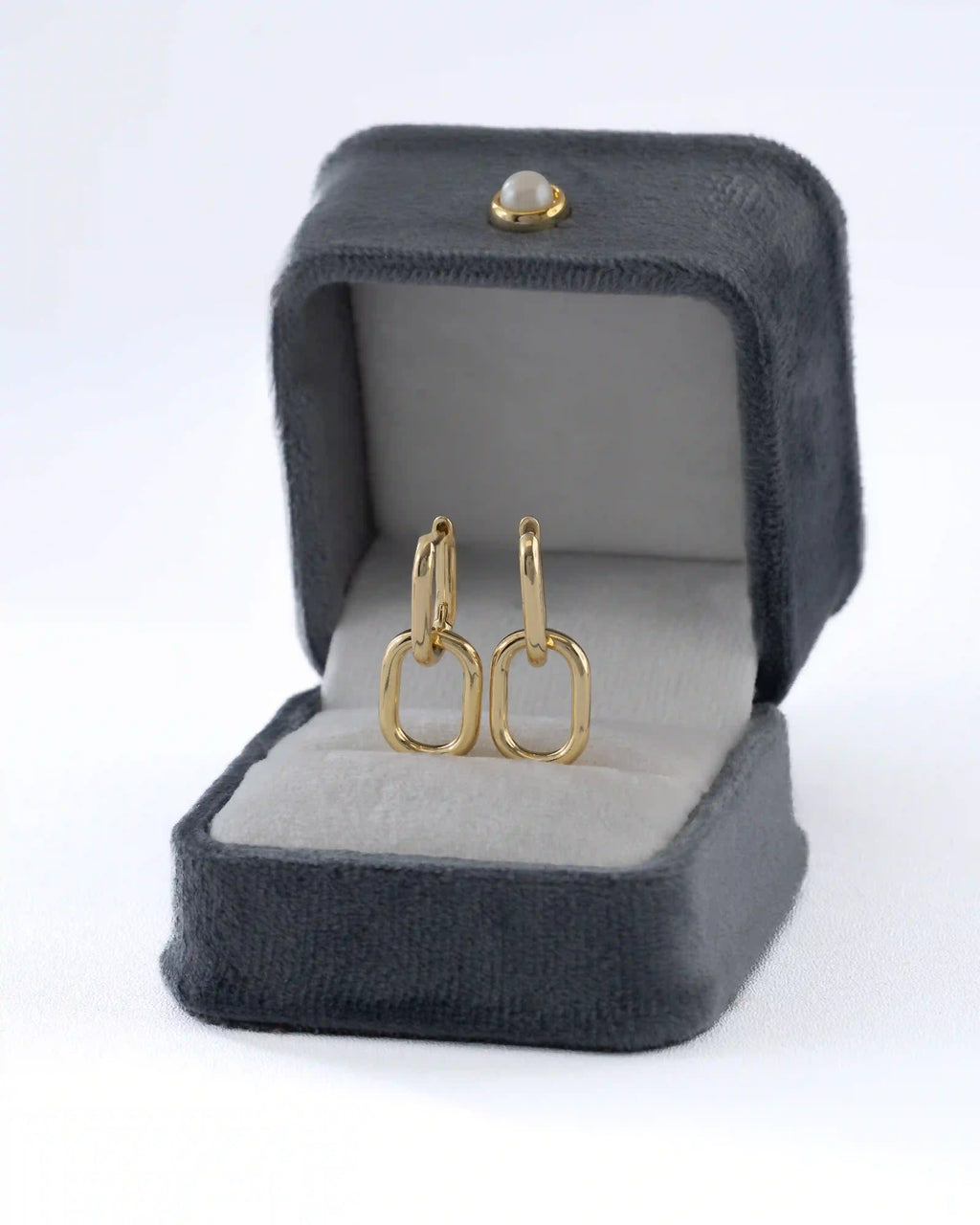 Candonga En Oro Laminado 18K Clasic Link Para Dama