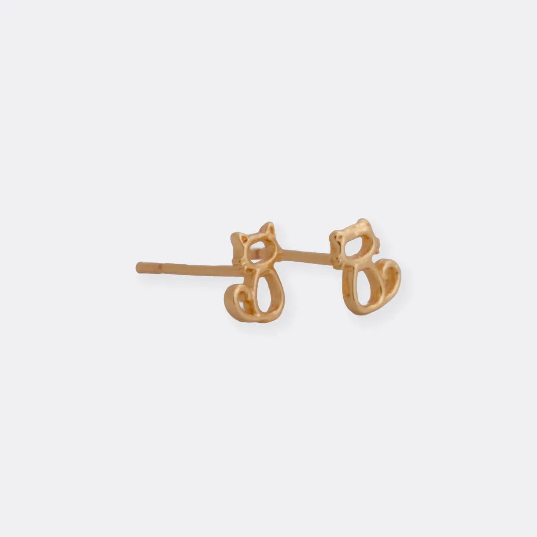 Topo En Oro Laminado 18K Cat mini Para Dama