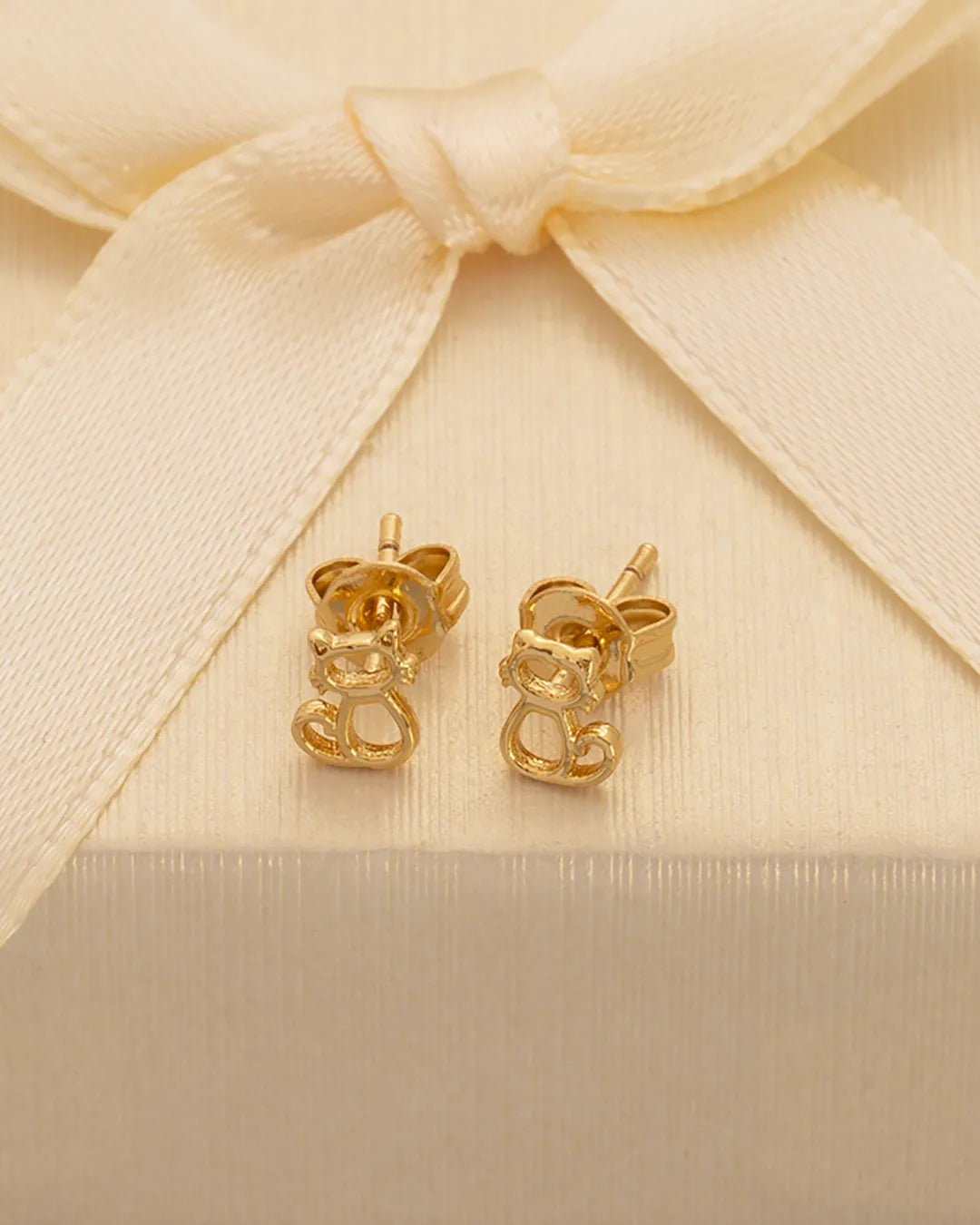 Topo En Oro Laminado 18K Cat mini Para Dama
