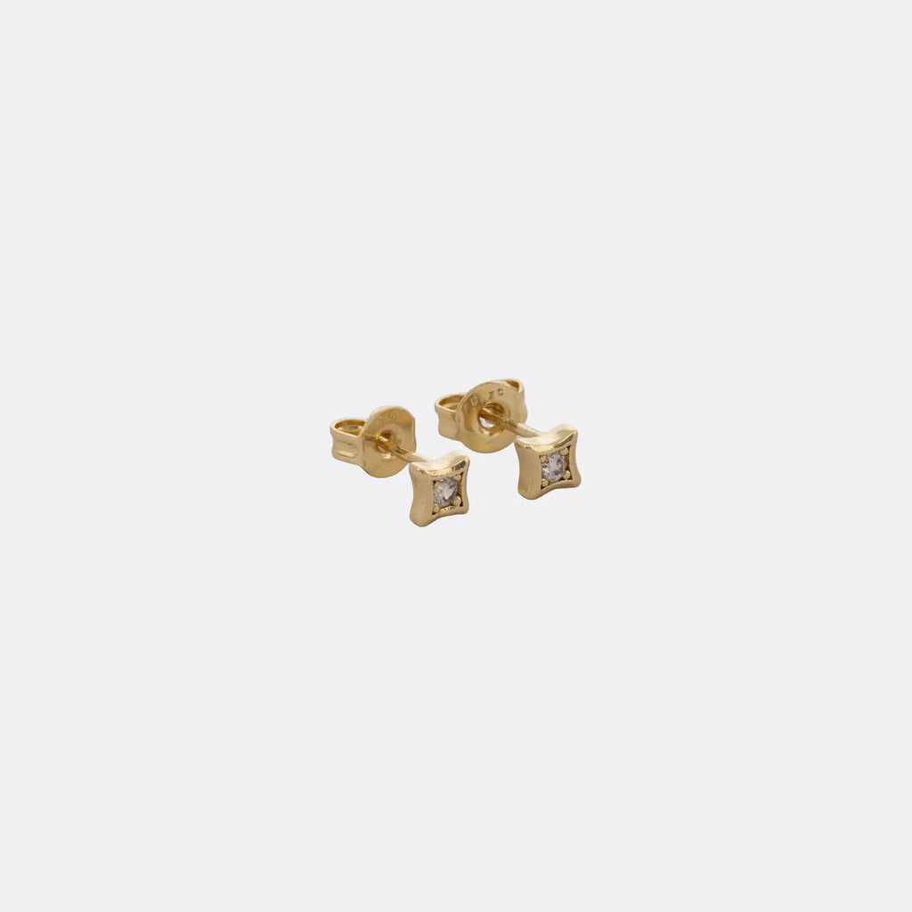 Topo En Oro Laminado 18K Quadra Crystal Para Dama