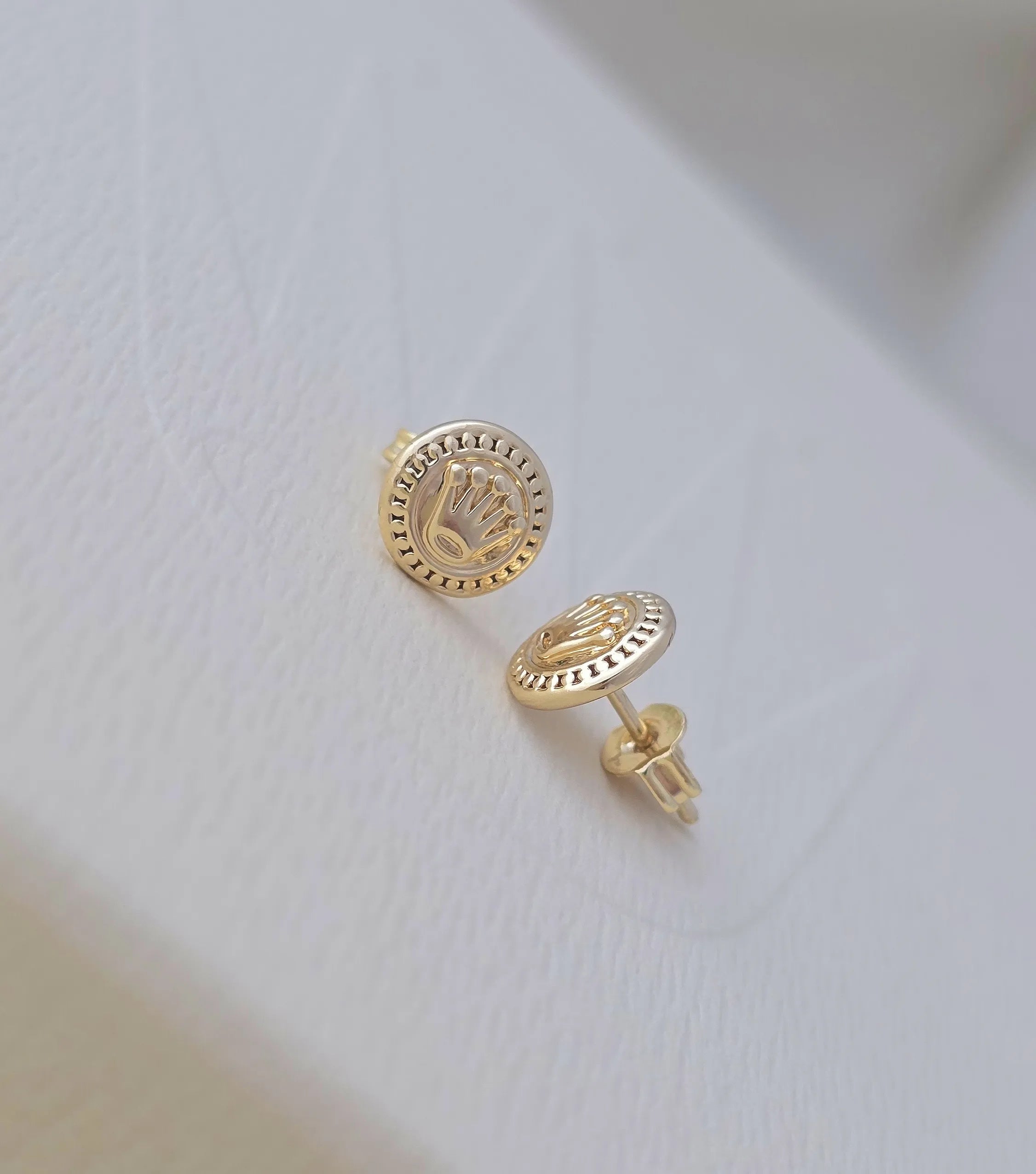 Topo En Oro Laminado 18K Rolx Para Caballero