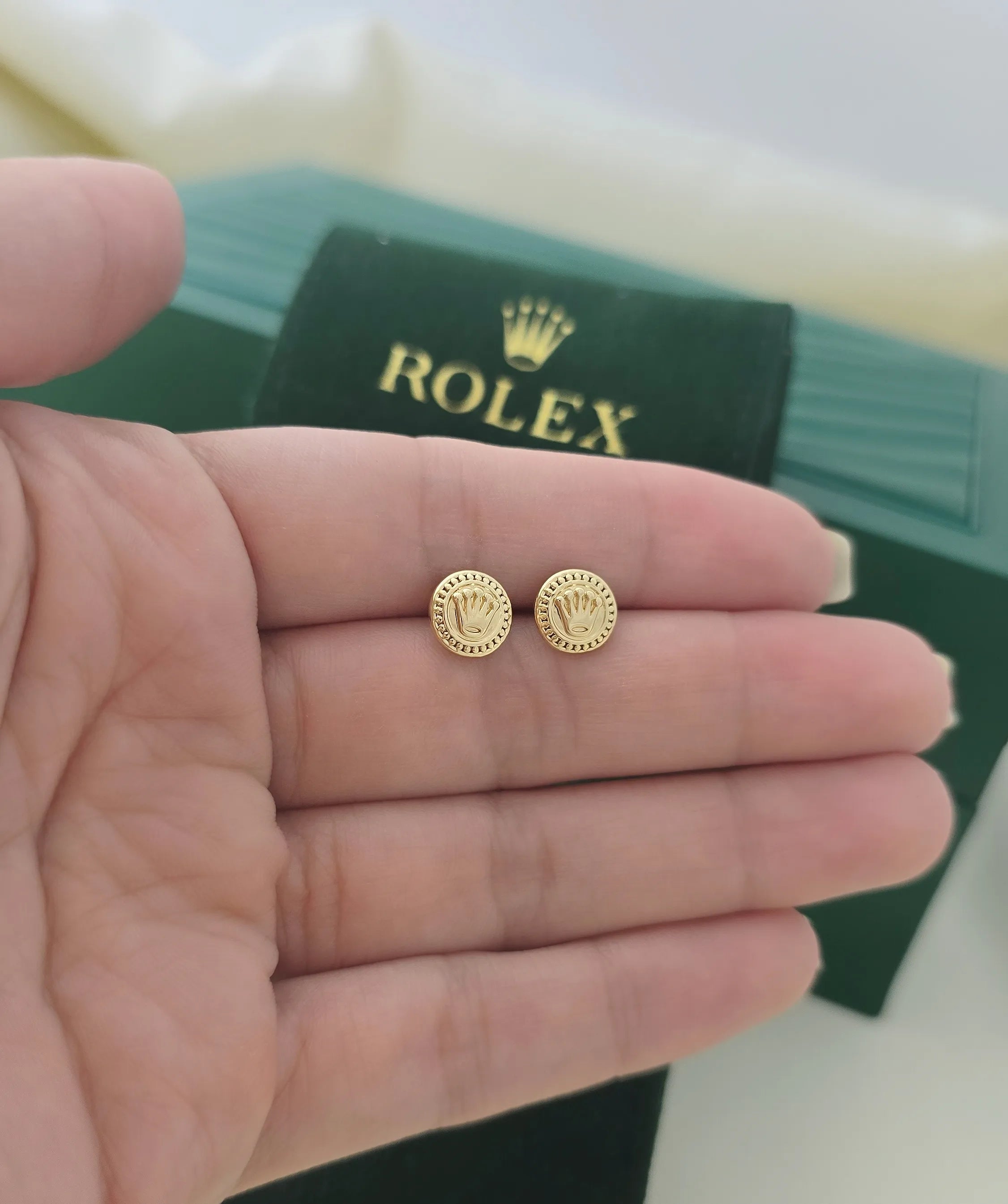 Topo En Oro Laminado 18K Rolx Para Caballero