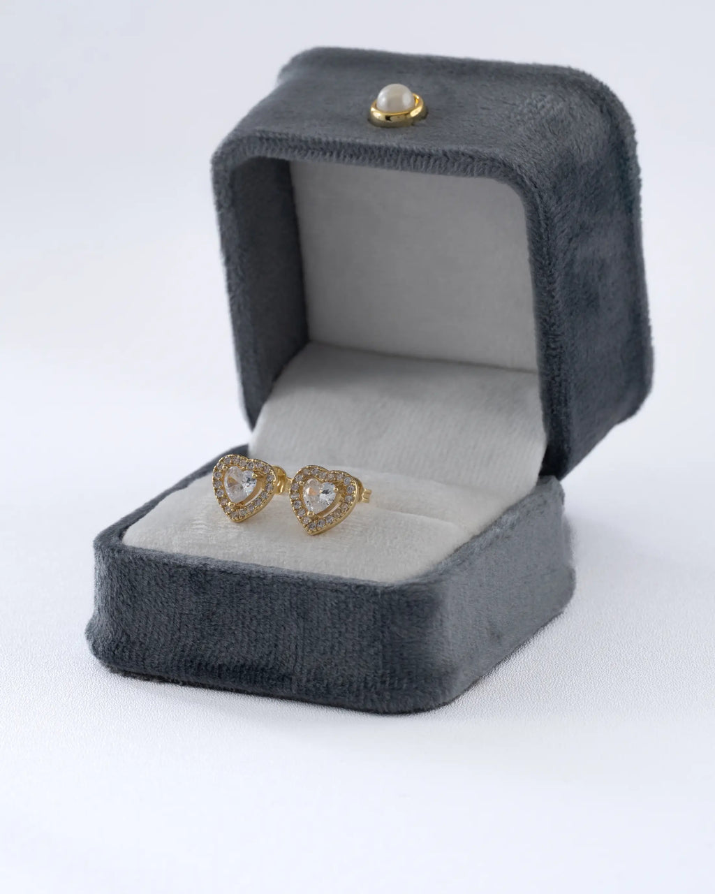 Topo En Oro Laminado 18K Amore Halo Para Dama