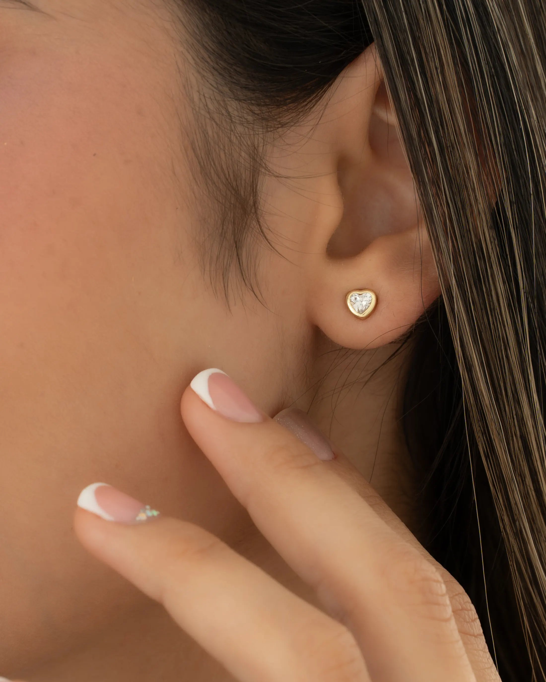 Topo En Oro Laminado 18K Corazón Mini Para Dama