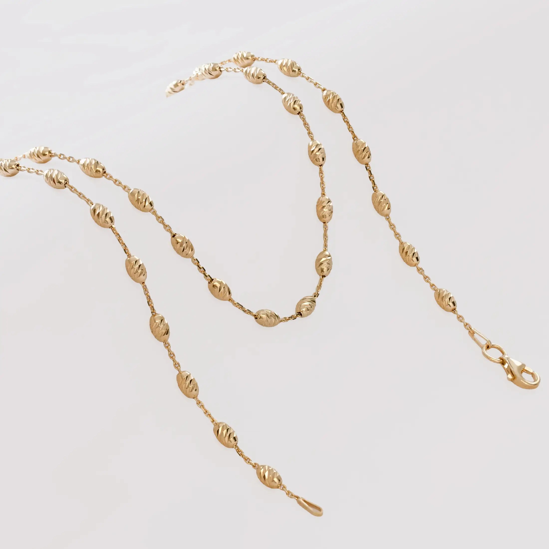 Cadena En Oro Laminado 18K Militar Ovalada IT Para Caballero