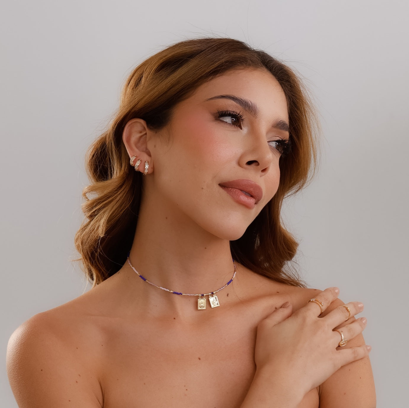 Choker artesanal escapulario