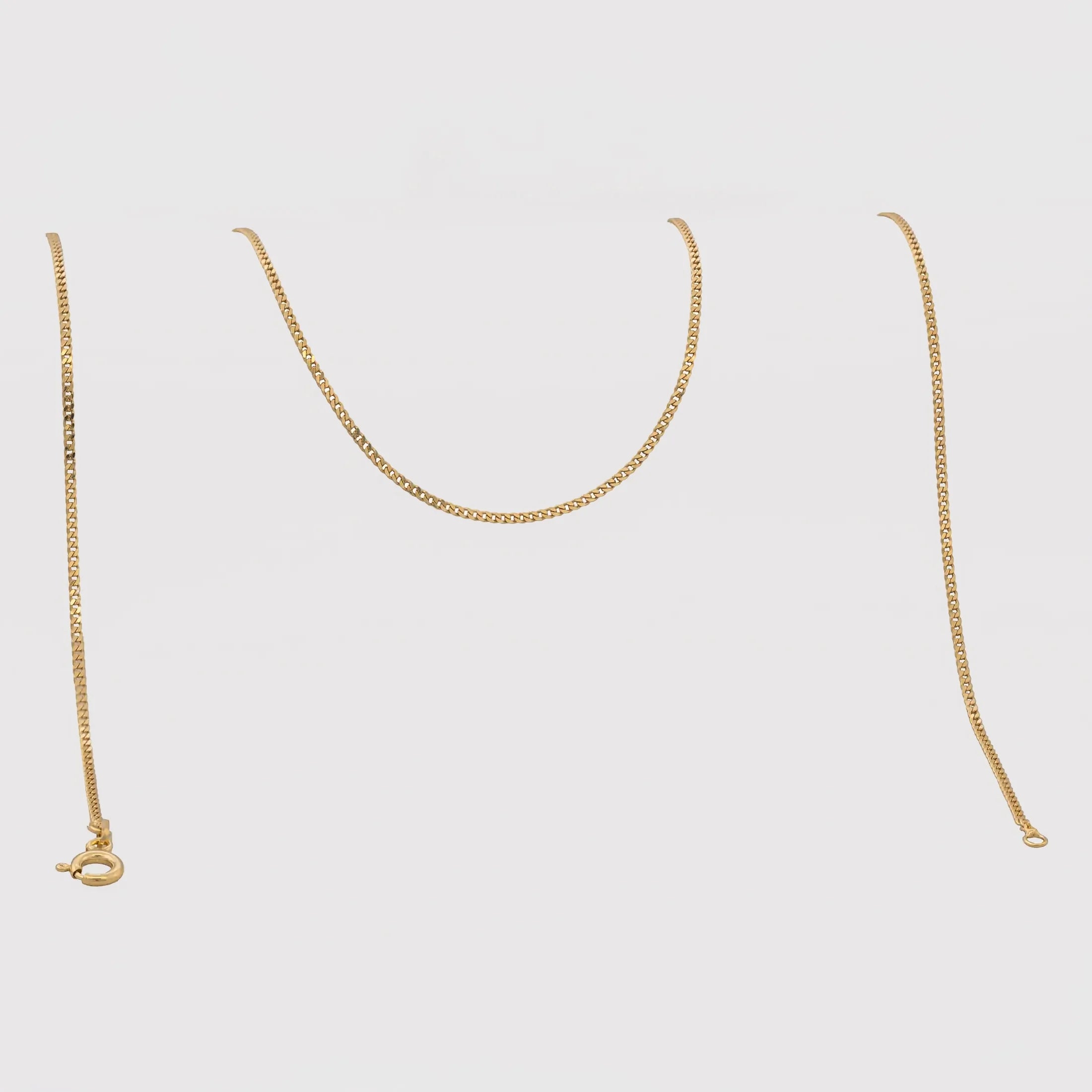 Cadena En Oro Laminado 18K Cubanita IT Para Caballero