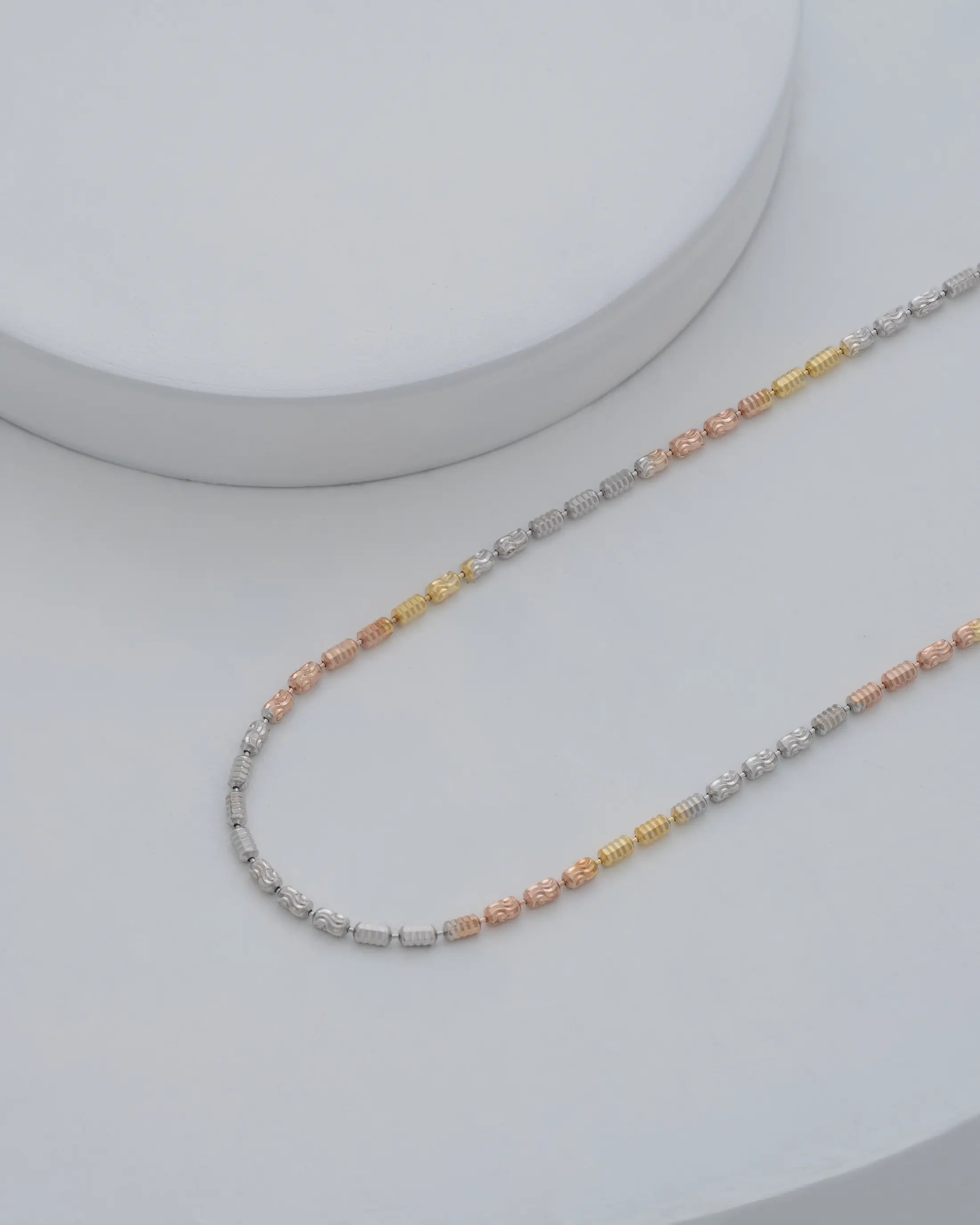 Cadena En Oro Laminado 18K Barril Prismc IT Para Dama