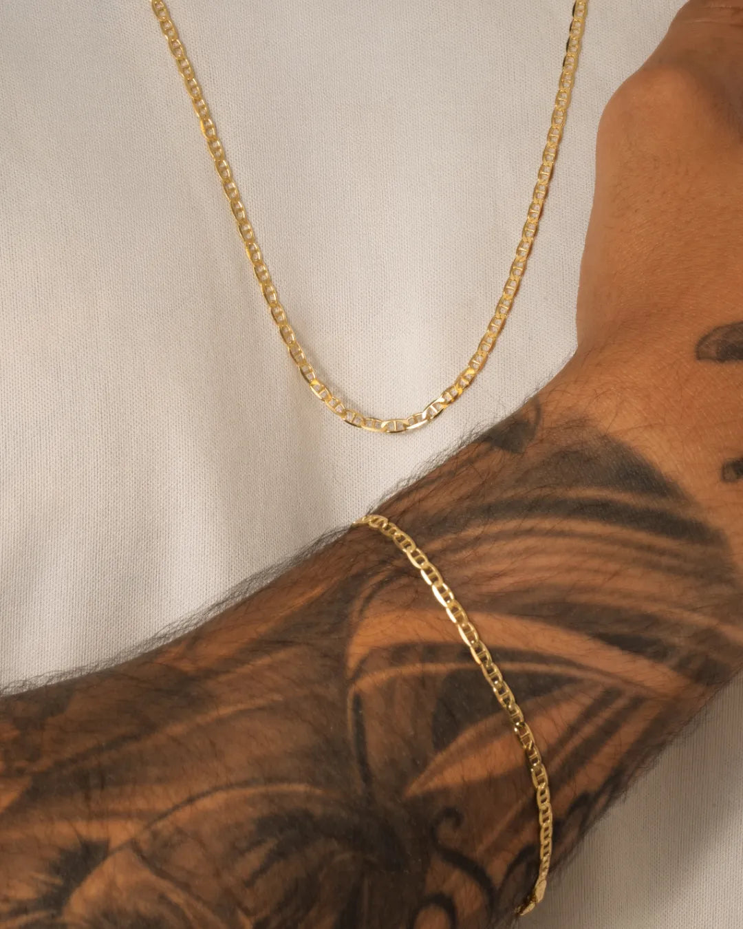 Cadena En Oro Laminado 18K Marine IT Para Caballero