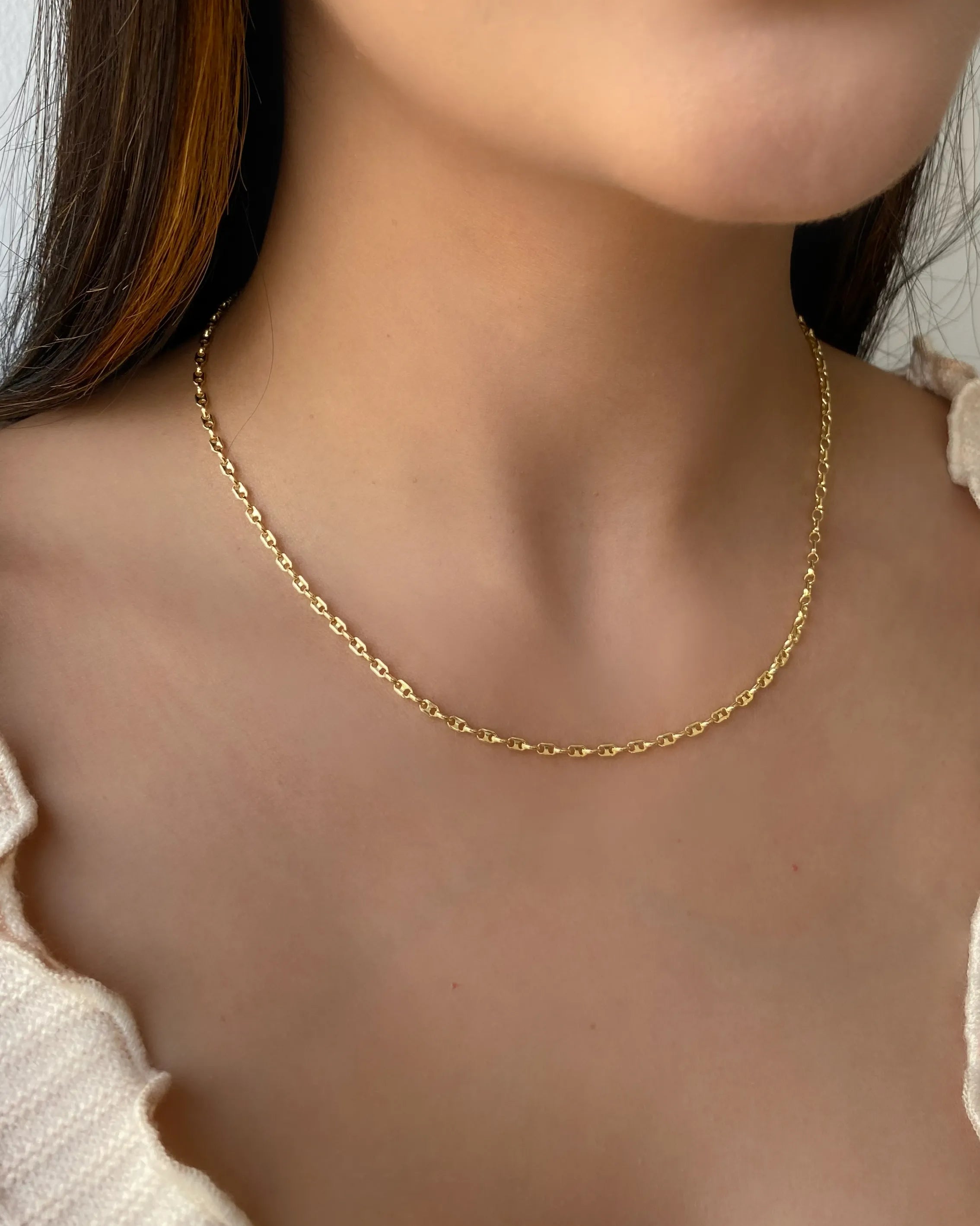 Cadena En Oro Laminado 18K Eslabón IT Para Dama