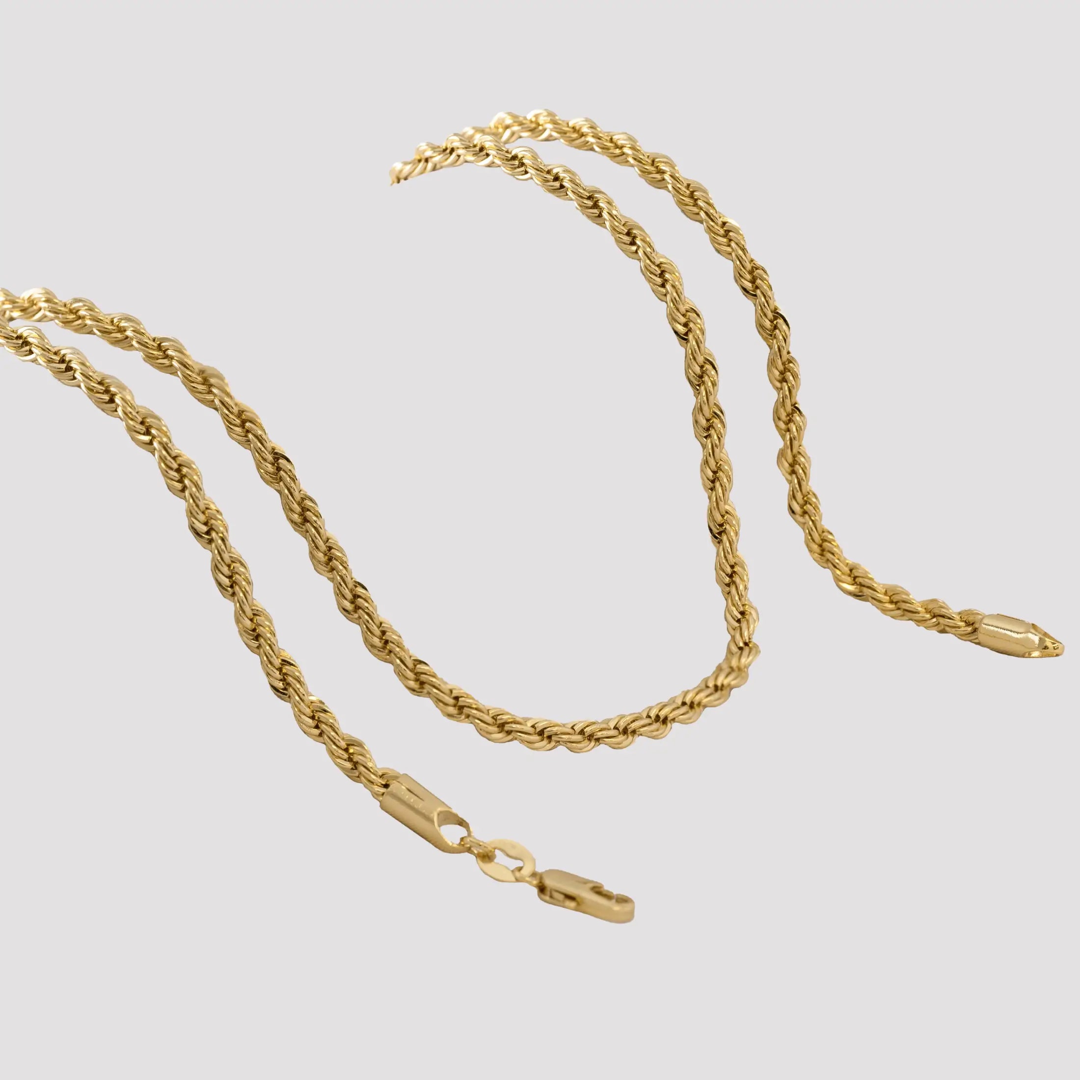 Cadena En Oro Laminado 18K Lazo Para Caballero