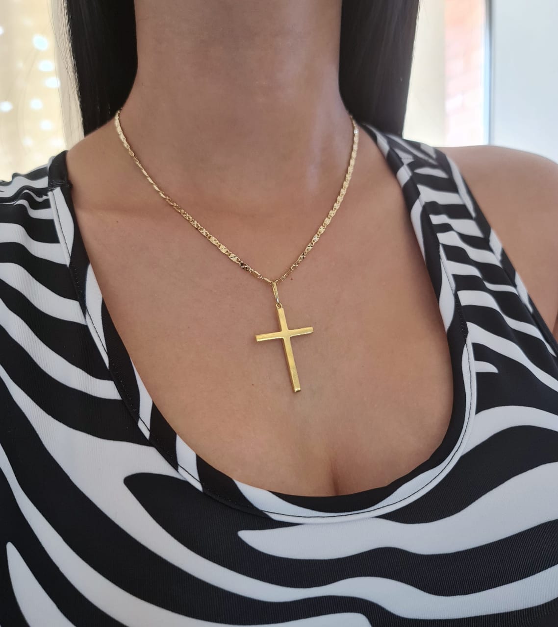 Cadena En Oro Laminado 18k Destellos Para Dama