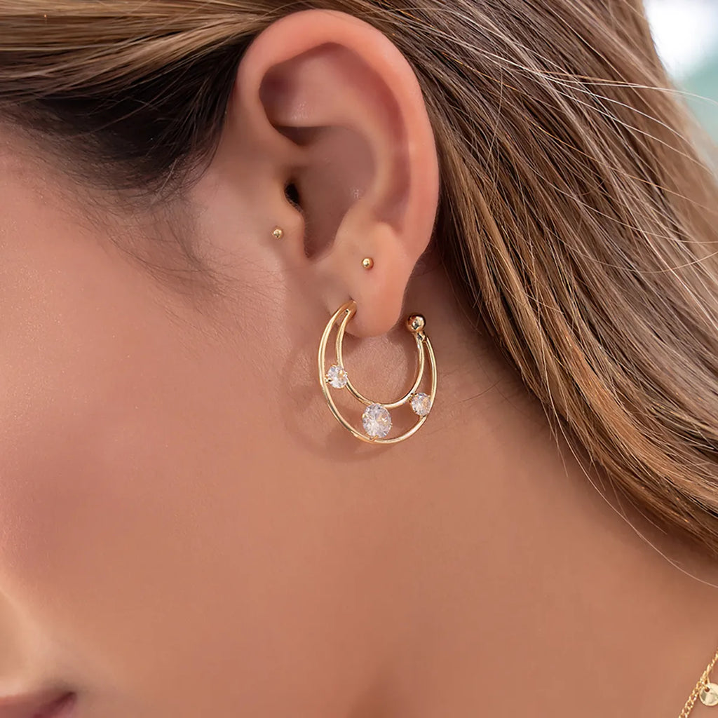 Topo En Oro Laminado 18K Balín 2mm Para Dama