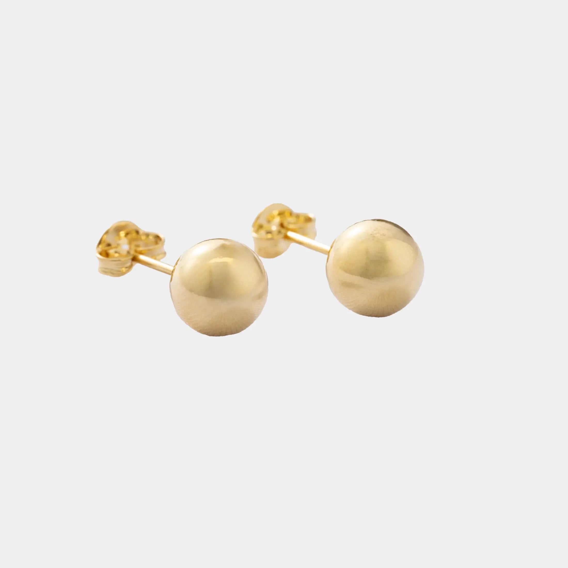 Topo En Oro Laminado 18K Balín 8mm Para Dama