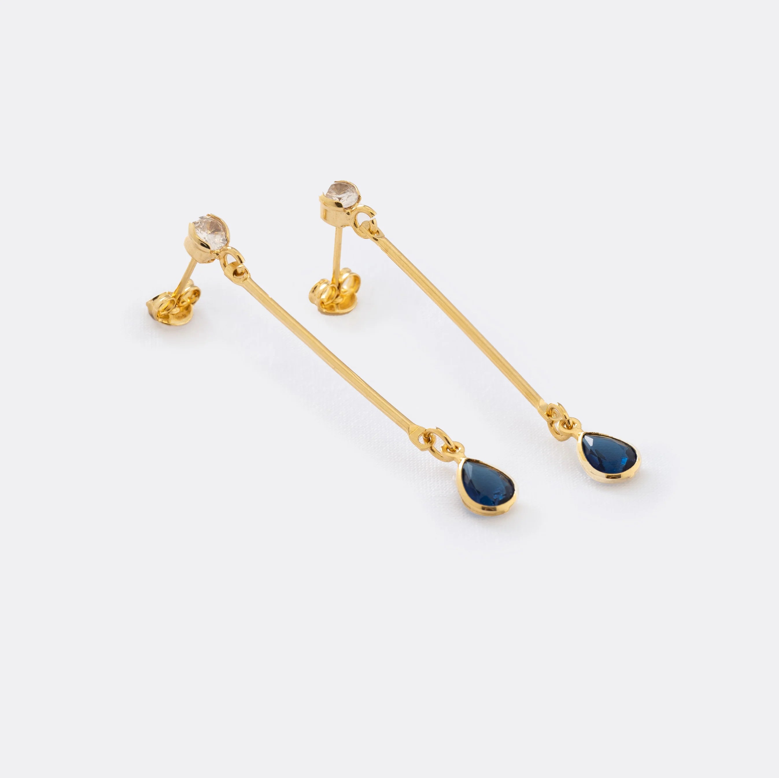Topo En Oro Laminado 18K Llong Blue Para Dama