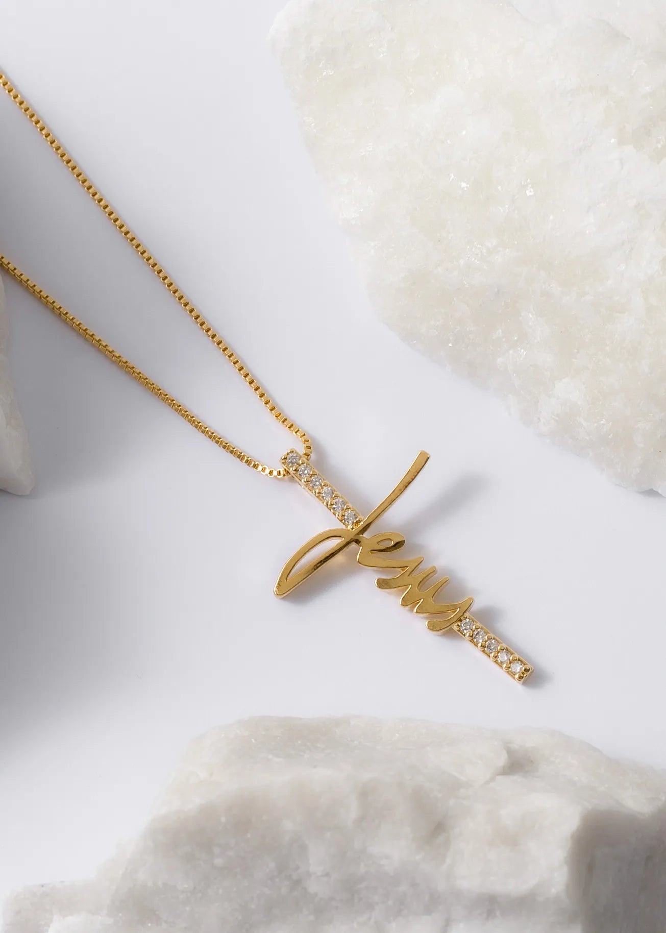 Conjunto En Oro Laminado 18K Jesus Para Dama