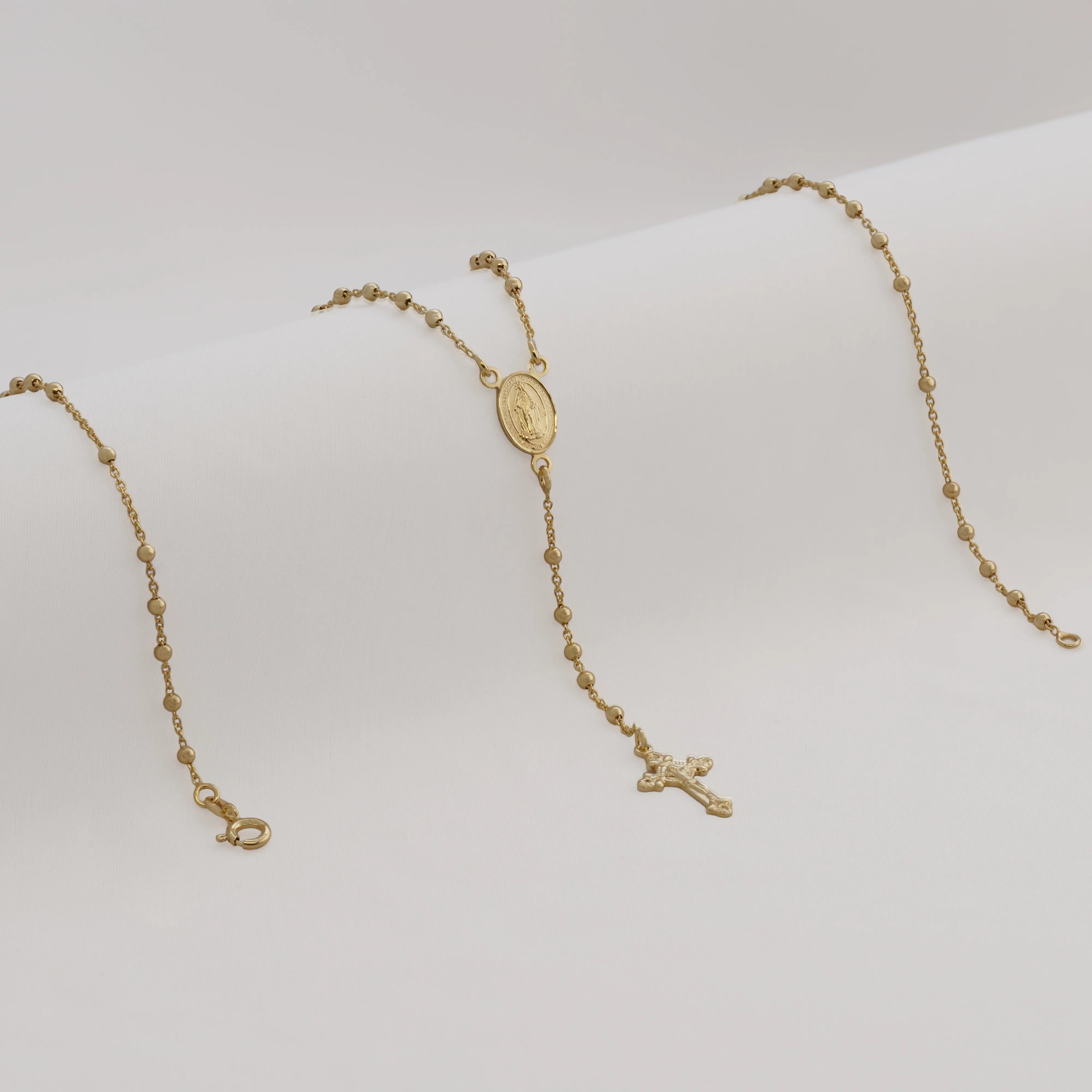 Rosario En Oro Laminado 18K IT Balin 2,5 mm Para Dama