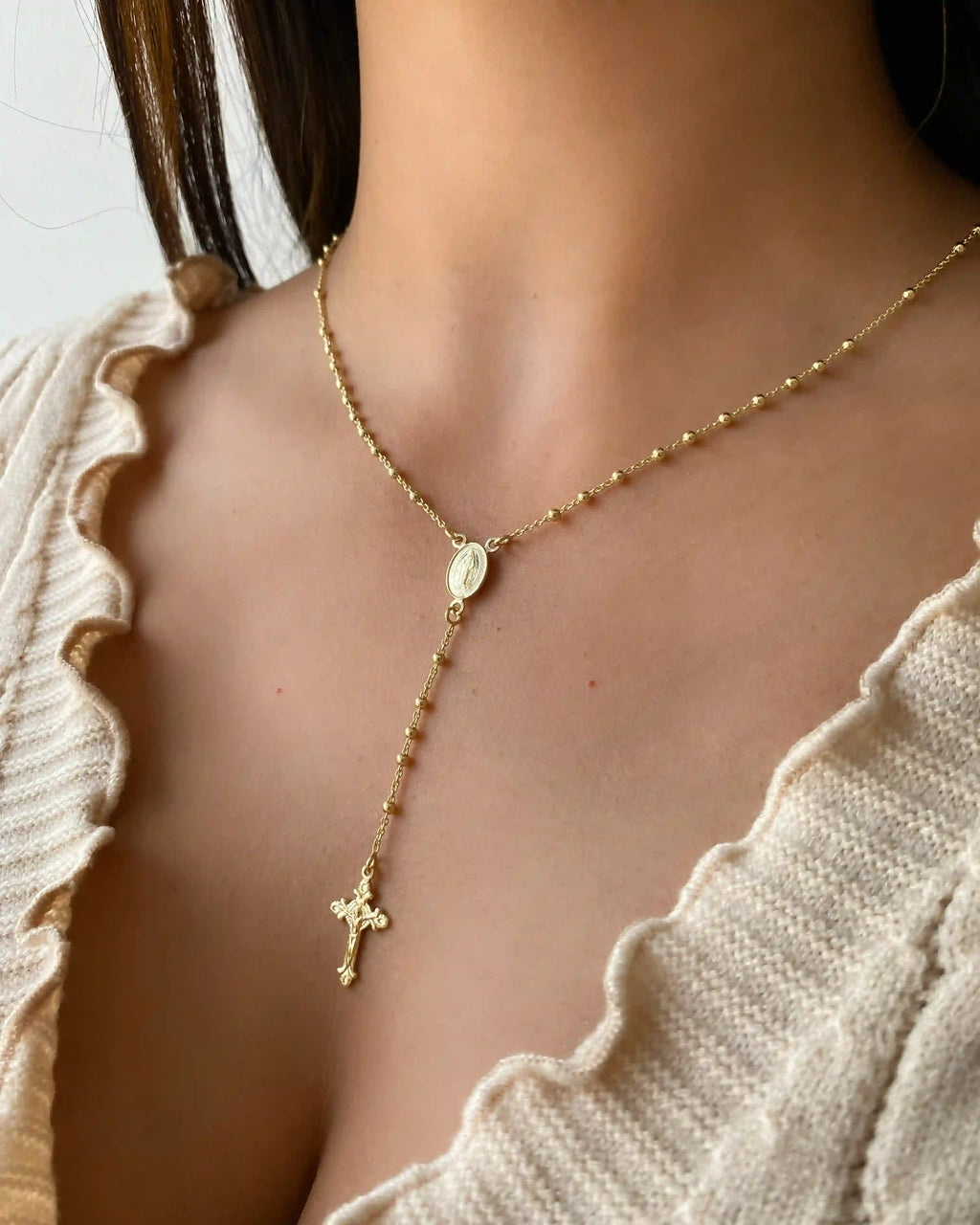 Rosario En Oro Laminado 18K IT Balin 2,5 mm Para Dama