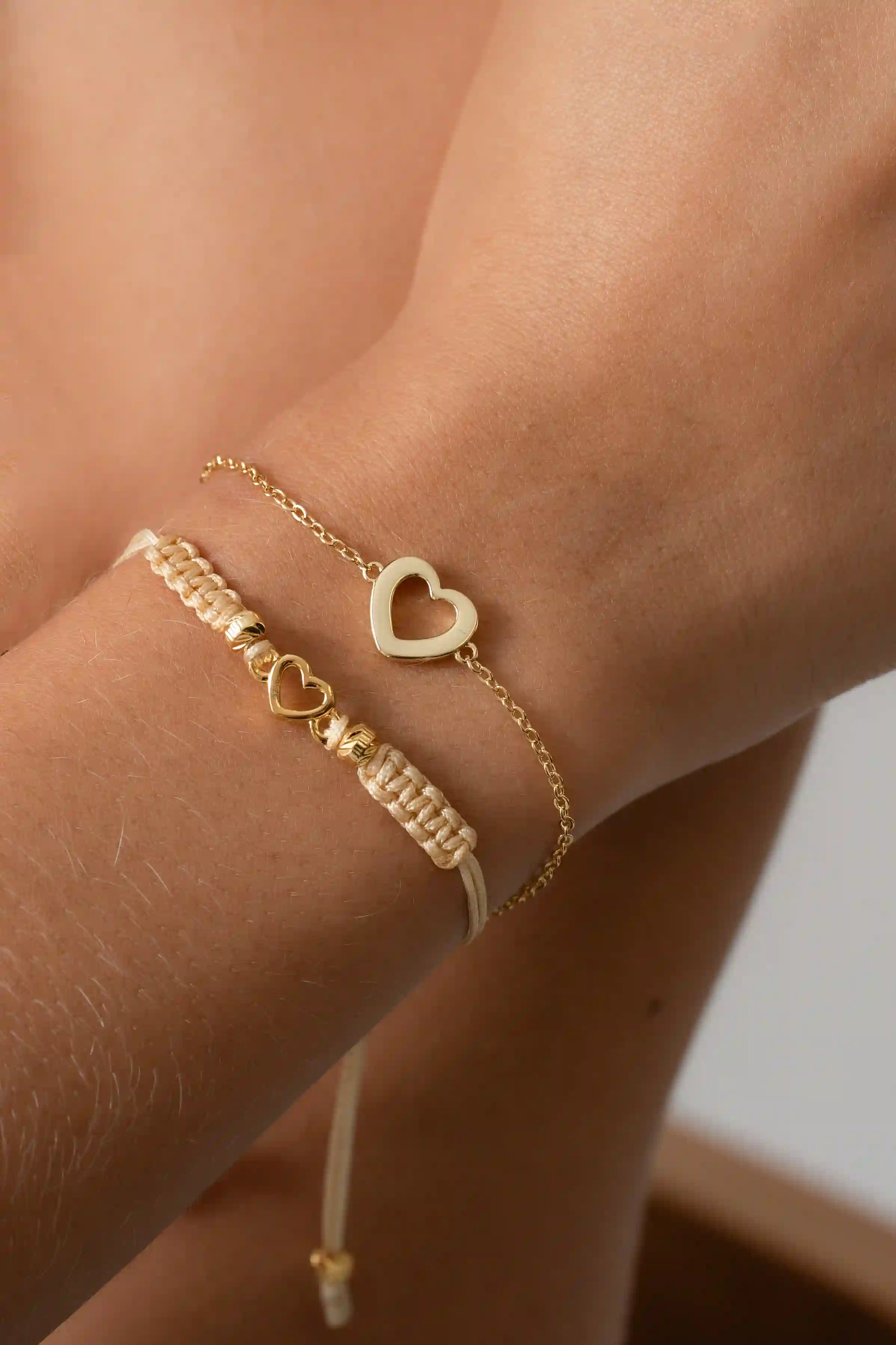 Pulsera En Oro Laminado 18K Heart Para Dama