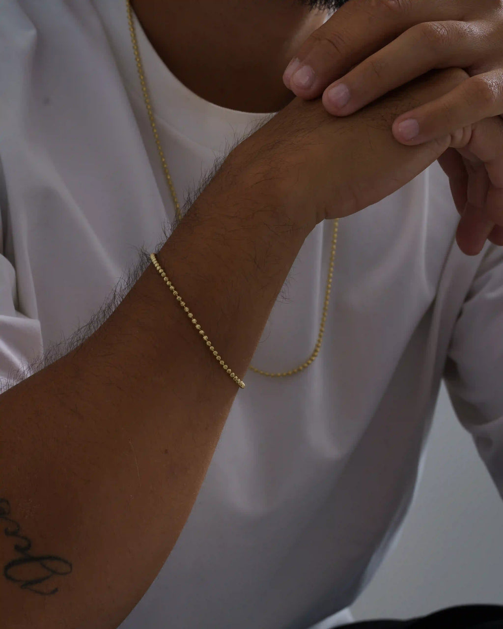 Pulsera En Oro Laminado 18K Militar IT Para Caballero