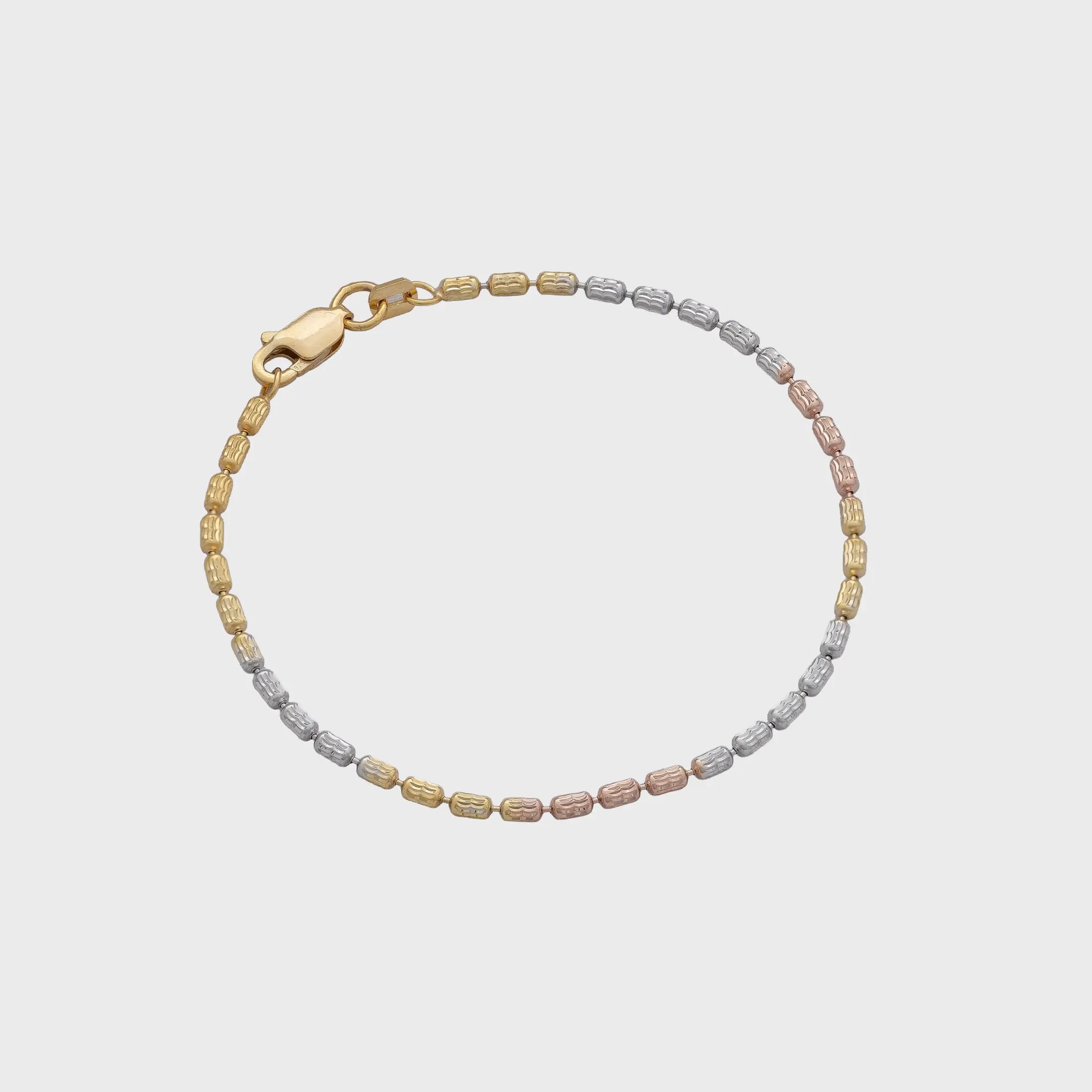 Pulsera En Oro Laminado 18K Barril Nova IT Para Caballero