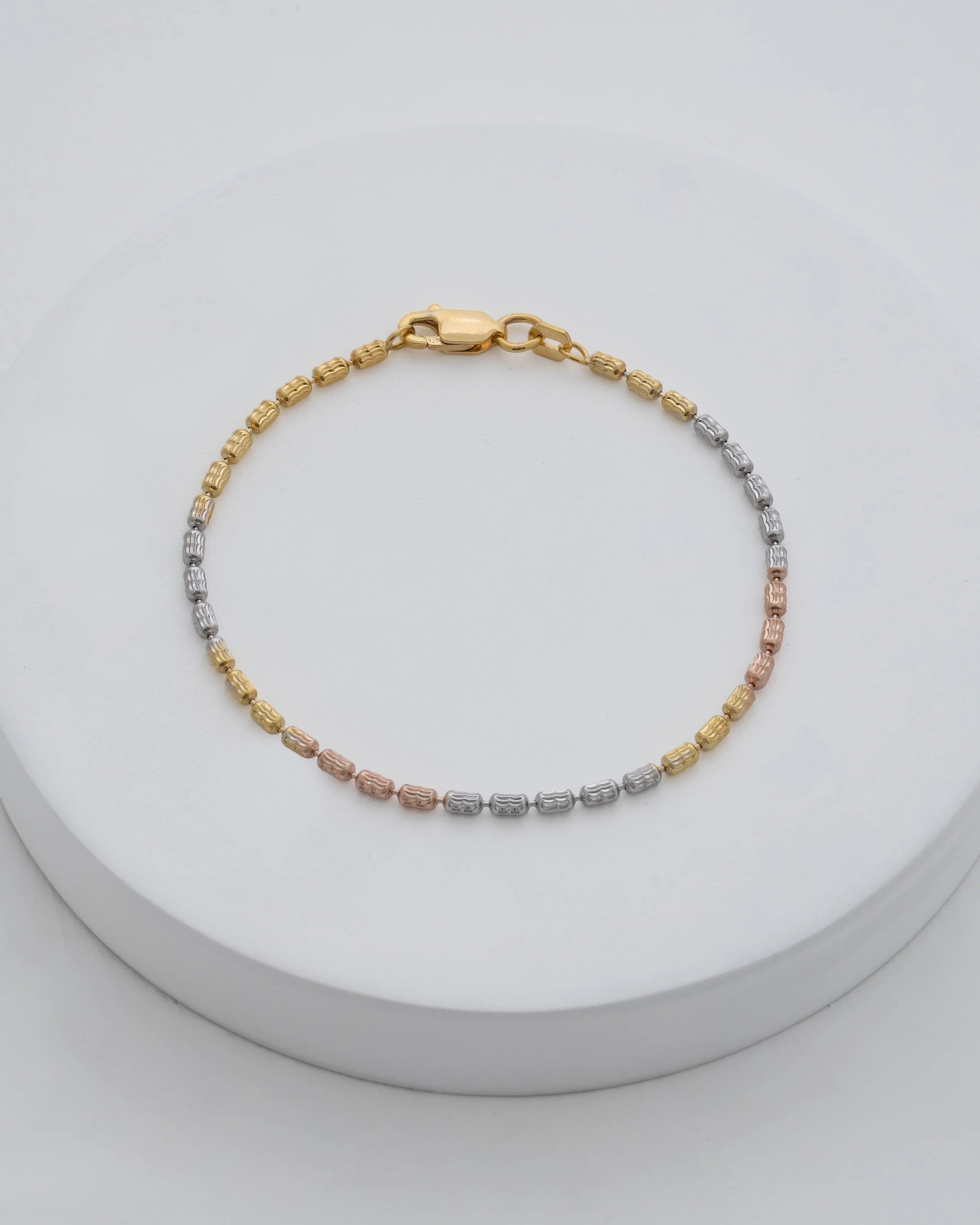 Pulsera En Oro Laminado 18K Barril Nova IT Para Caballero