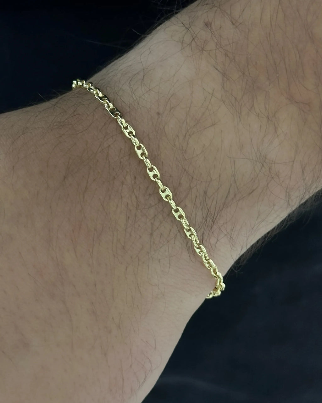 Pulsera En Oro Laminado 18K Eslabón IT Para Caballero