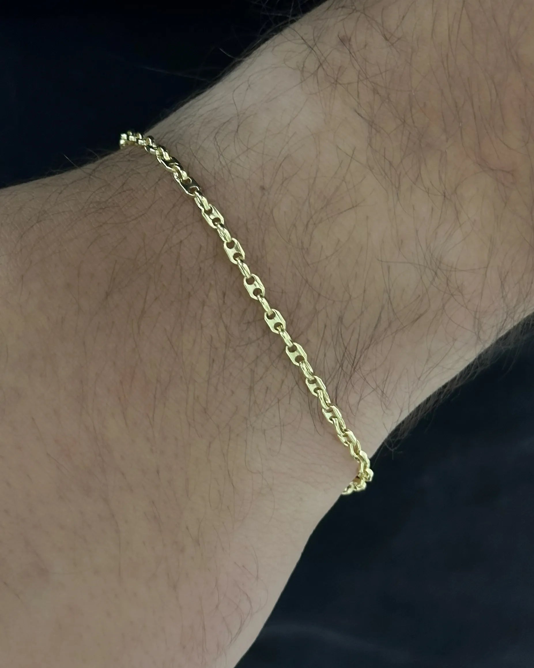 Pulsera En Oro Laminado 18K Eslabón IT Para Caballero